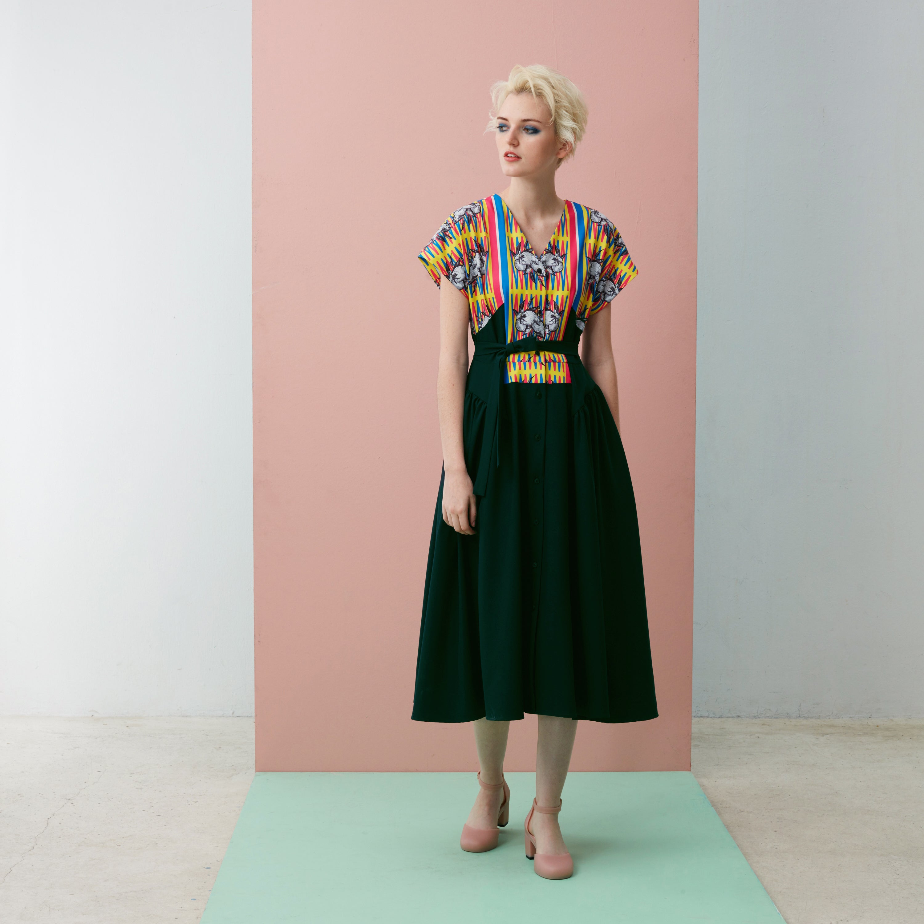 Durian Prints on our classic Fit & Flare silhouette