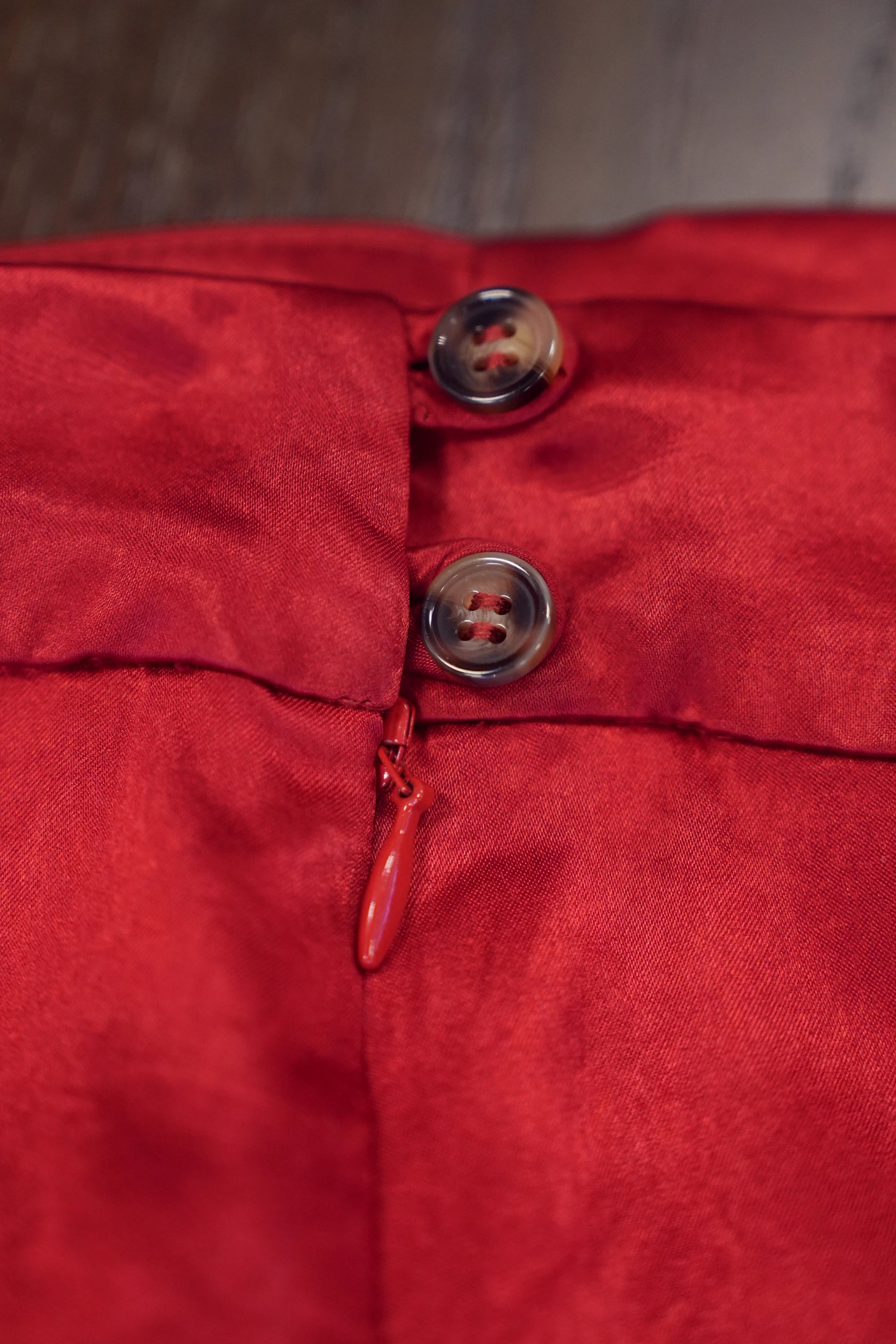 Mermaid Godet Skirt (Red)