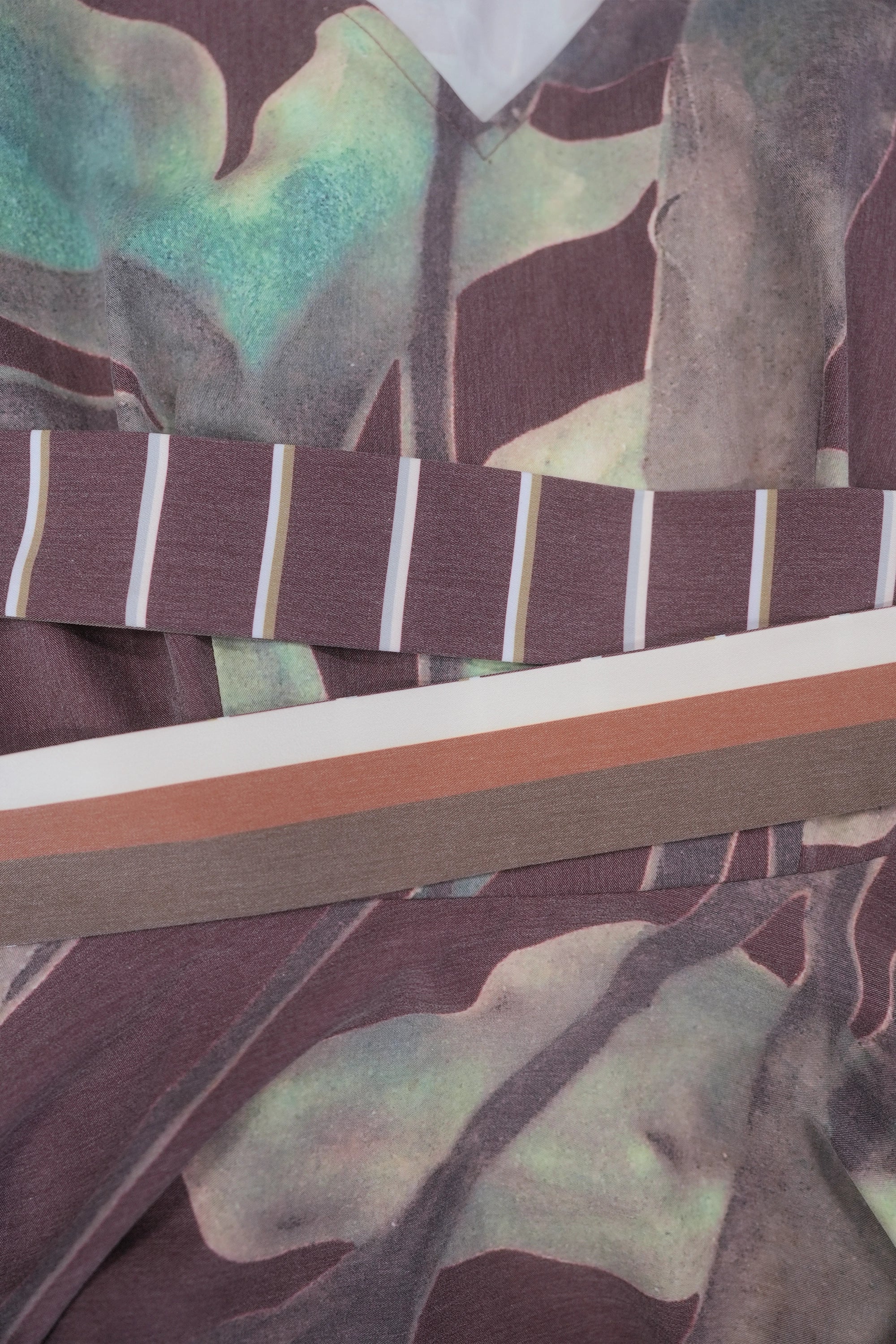 Square Sleeves Fit & Flare Dress (Peony)