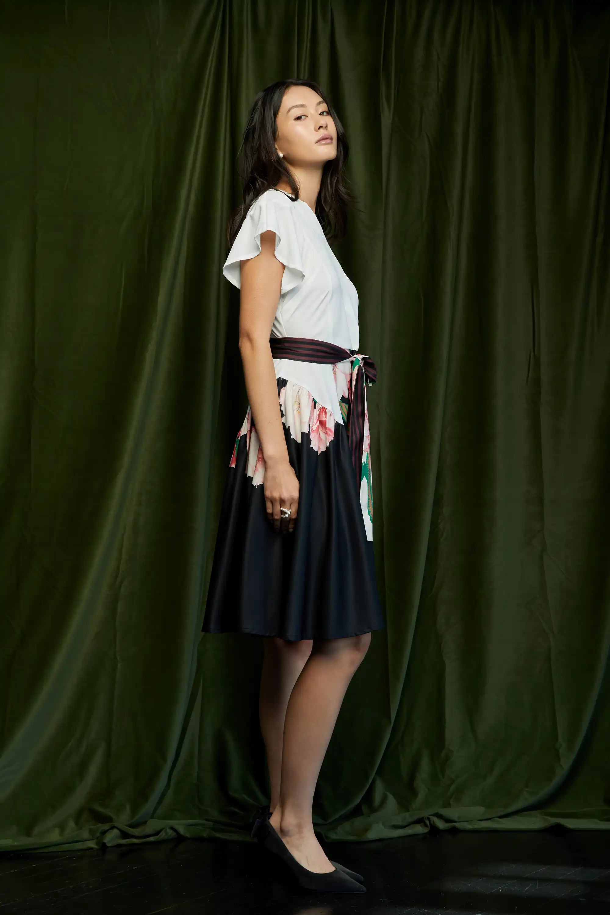 PRE-ORDER · EXCLUSIVE RELEASE: Bluebell Billowing Knee Dress (Sakura)