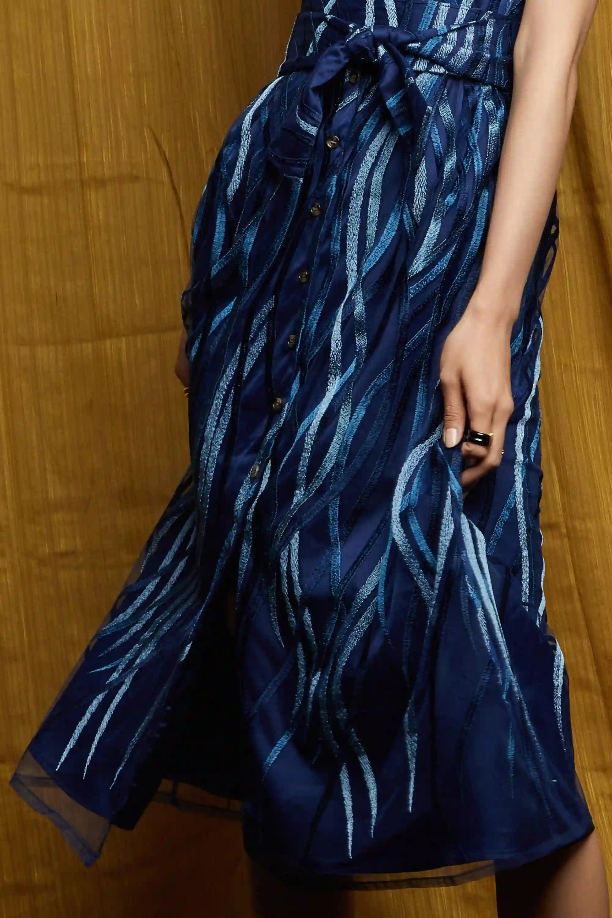 PRE-ORDER · EXCLUSIVE RELEASE: Nocturne Column Dress (Embroidered)