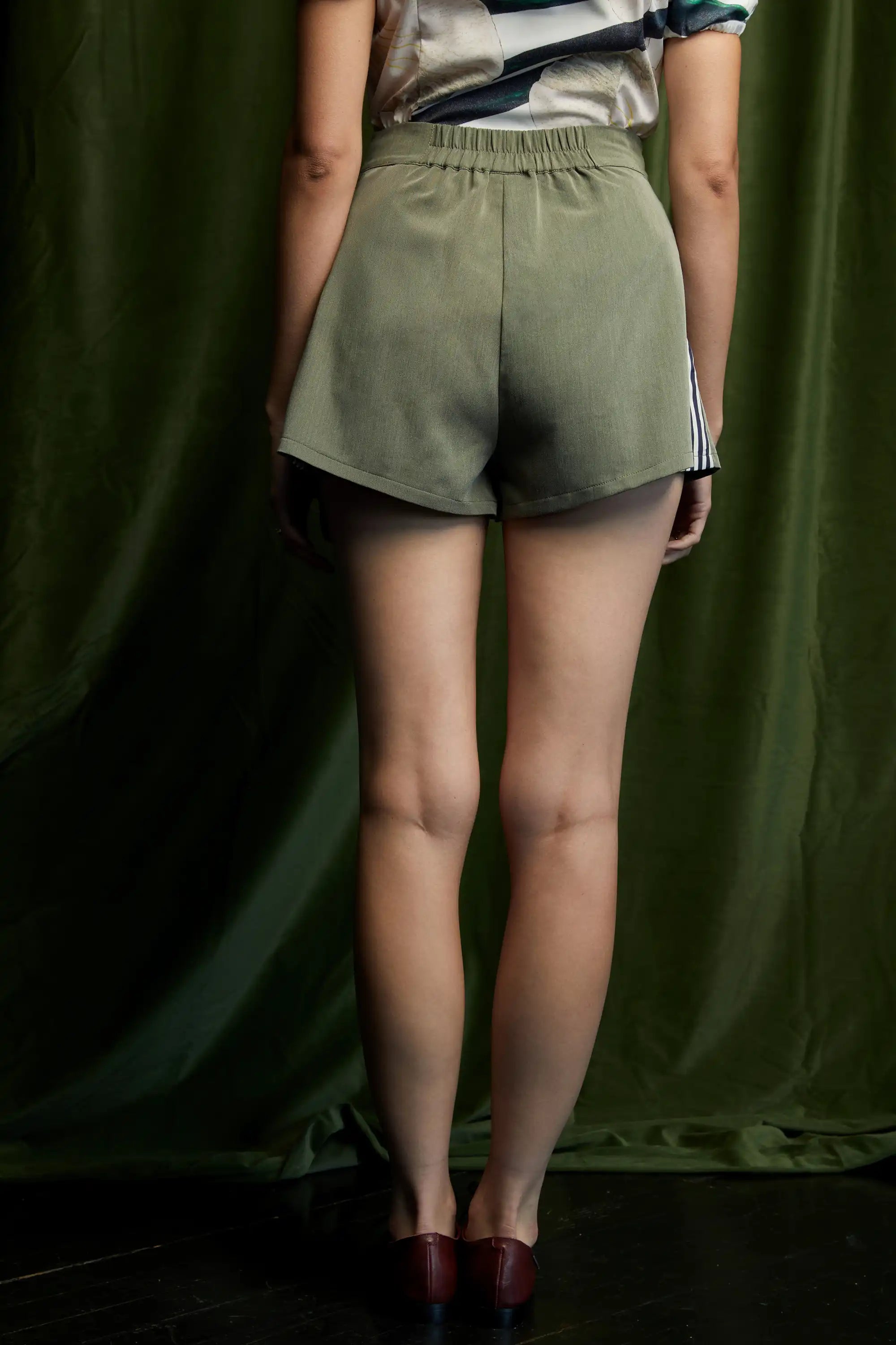 Tuxedo Shorts (Olive)