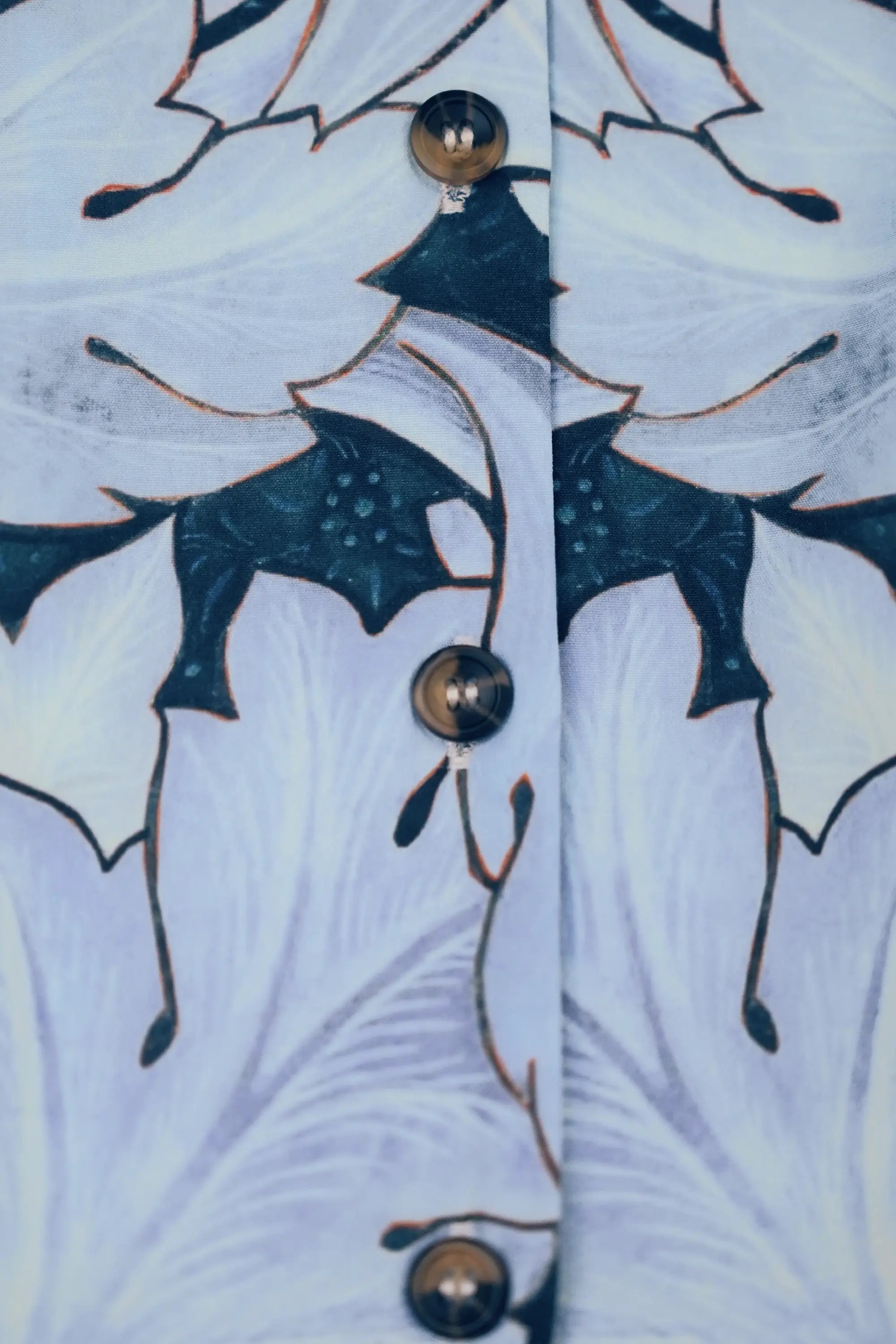 Stand Collar Dual Pleat Dress (Acanthus)