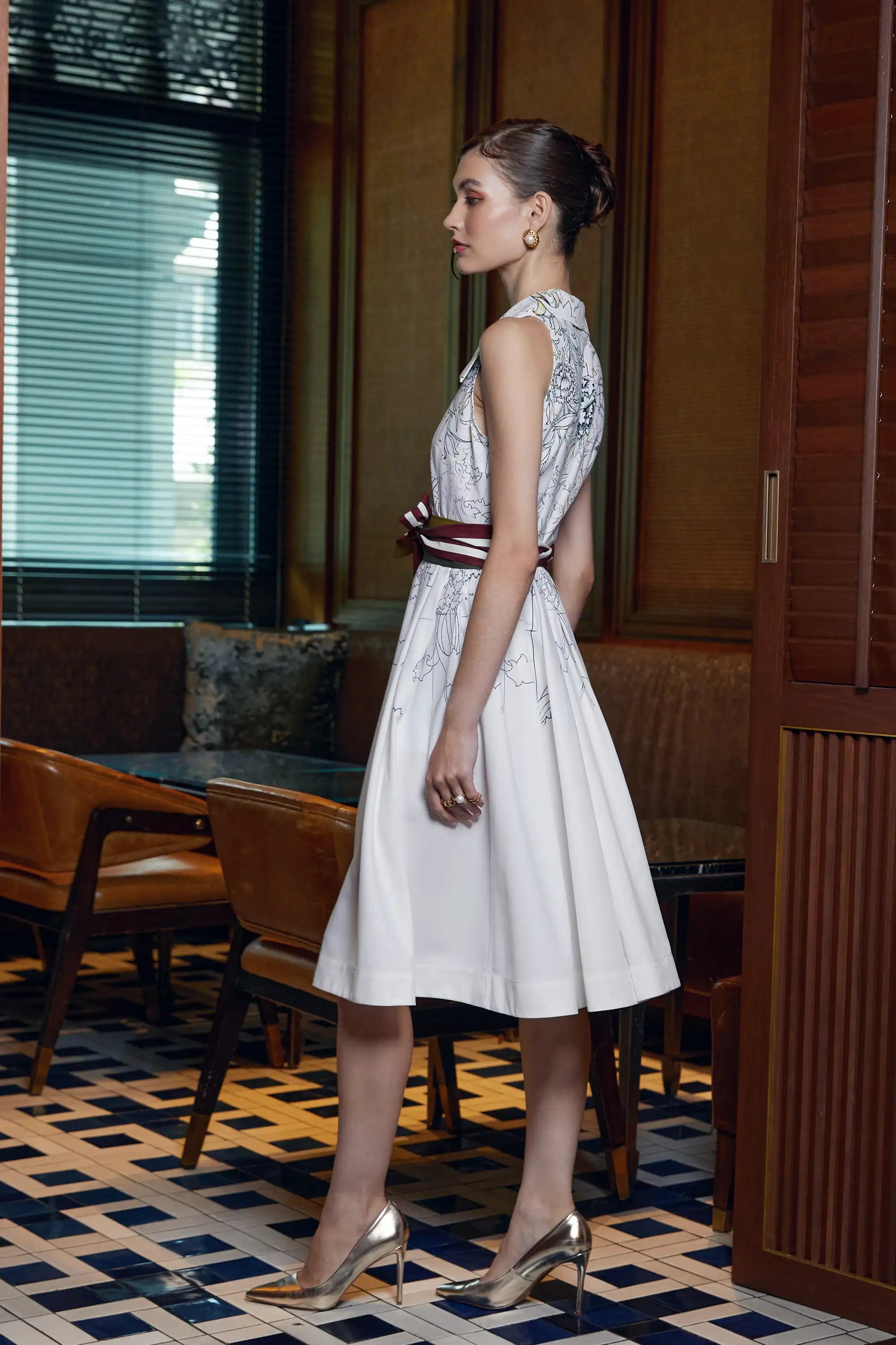 Pilgrim Racer Knee Dress (Tulip)