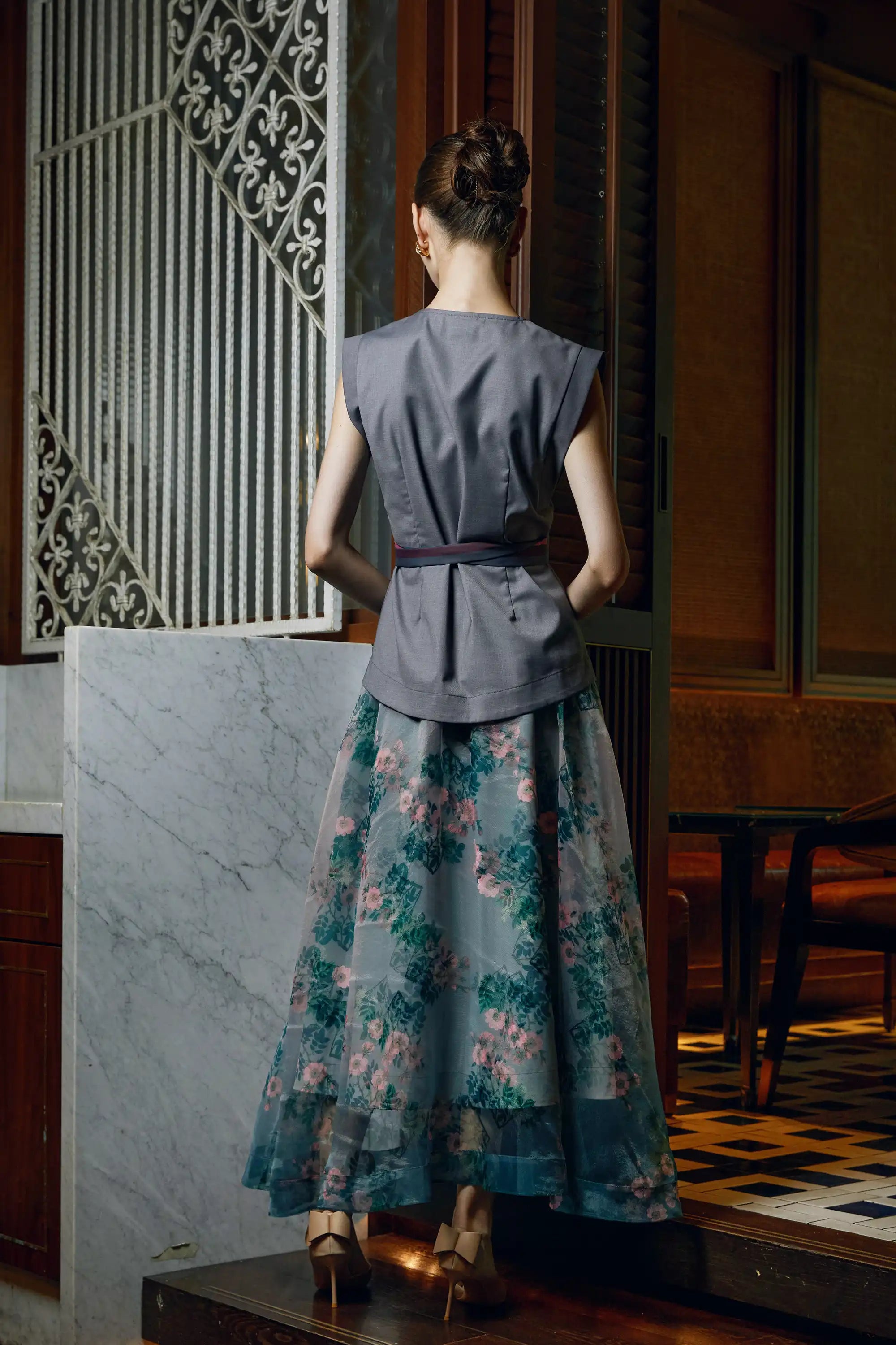 Swing Skirt (Dog Rose)