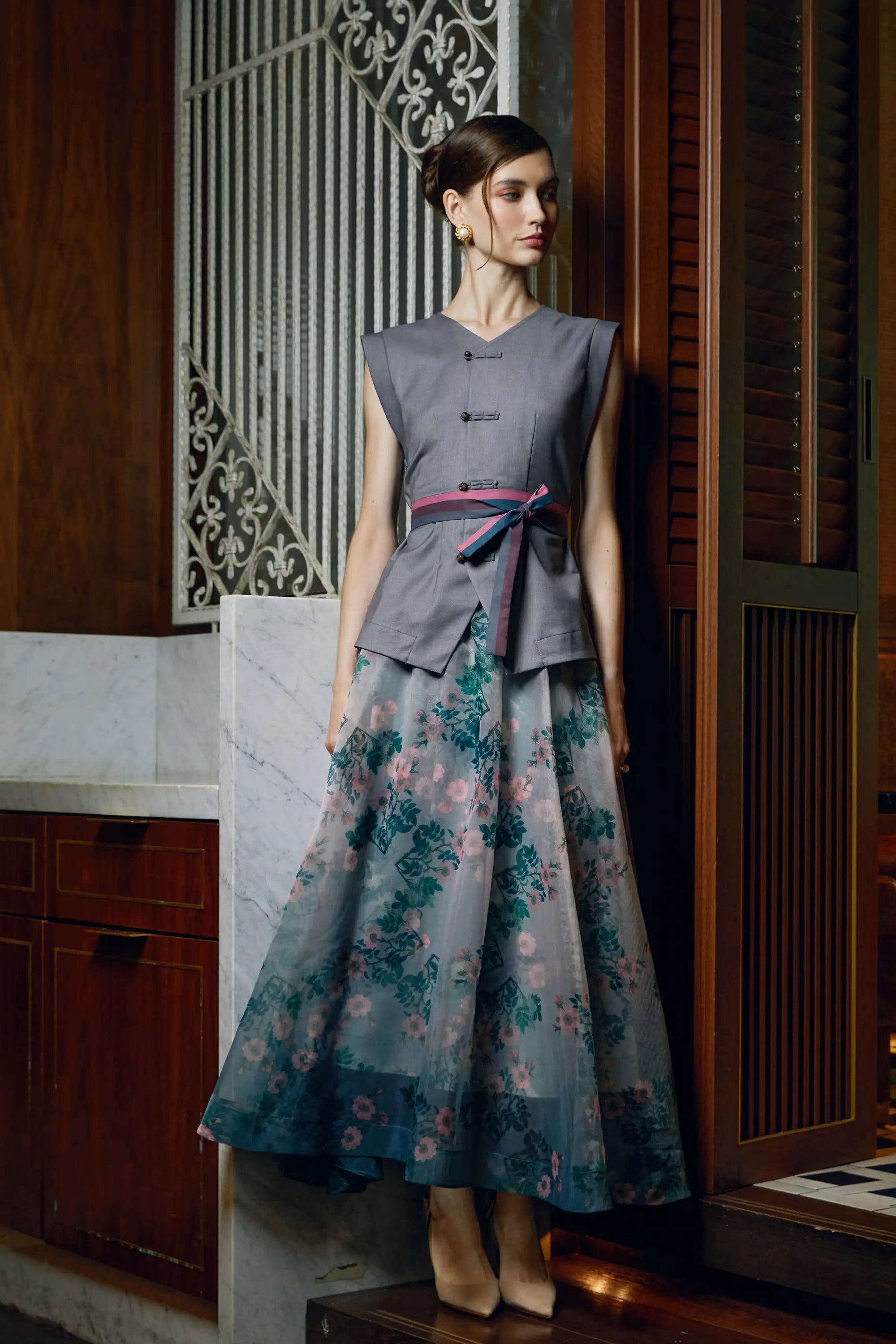 Swing Skirt (Dog Rose)