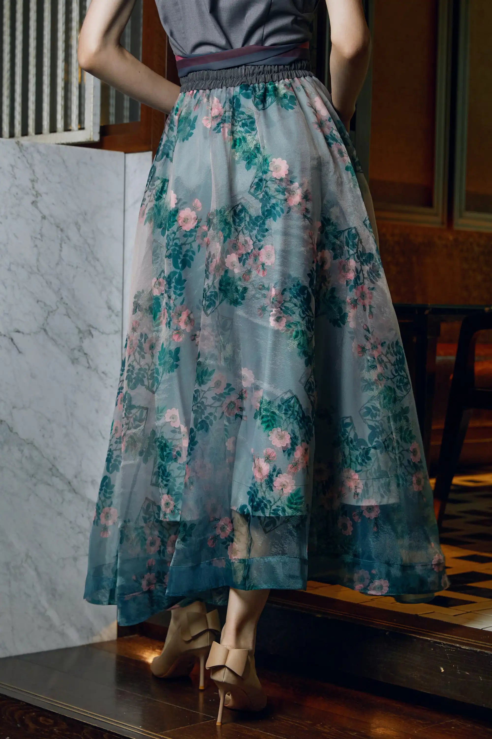 Swing Skirt (Dog Rose)