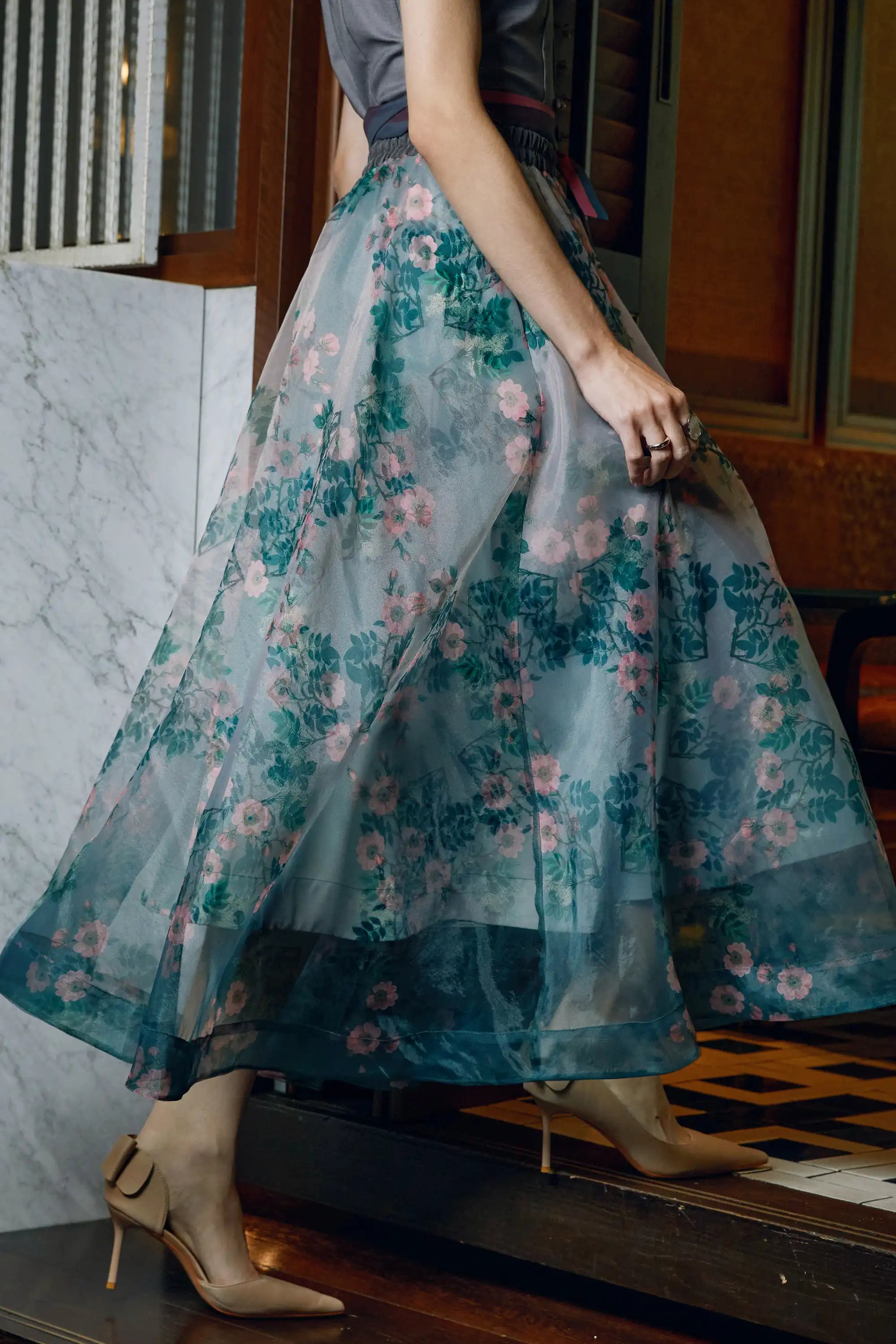 Swing Skirt (Dog Rose)