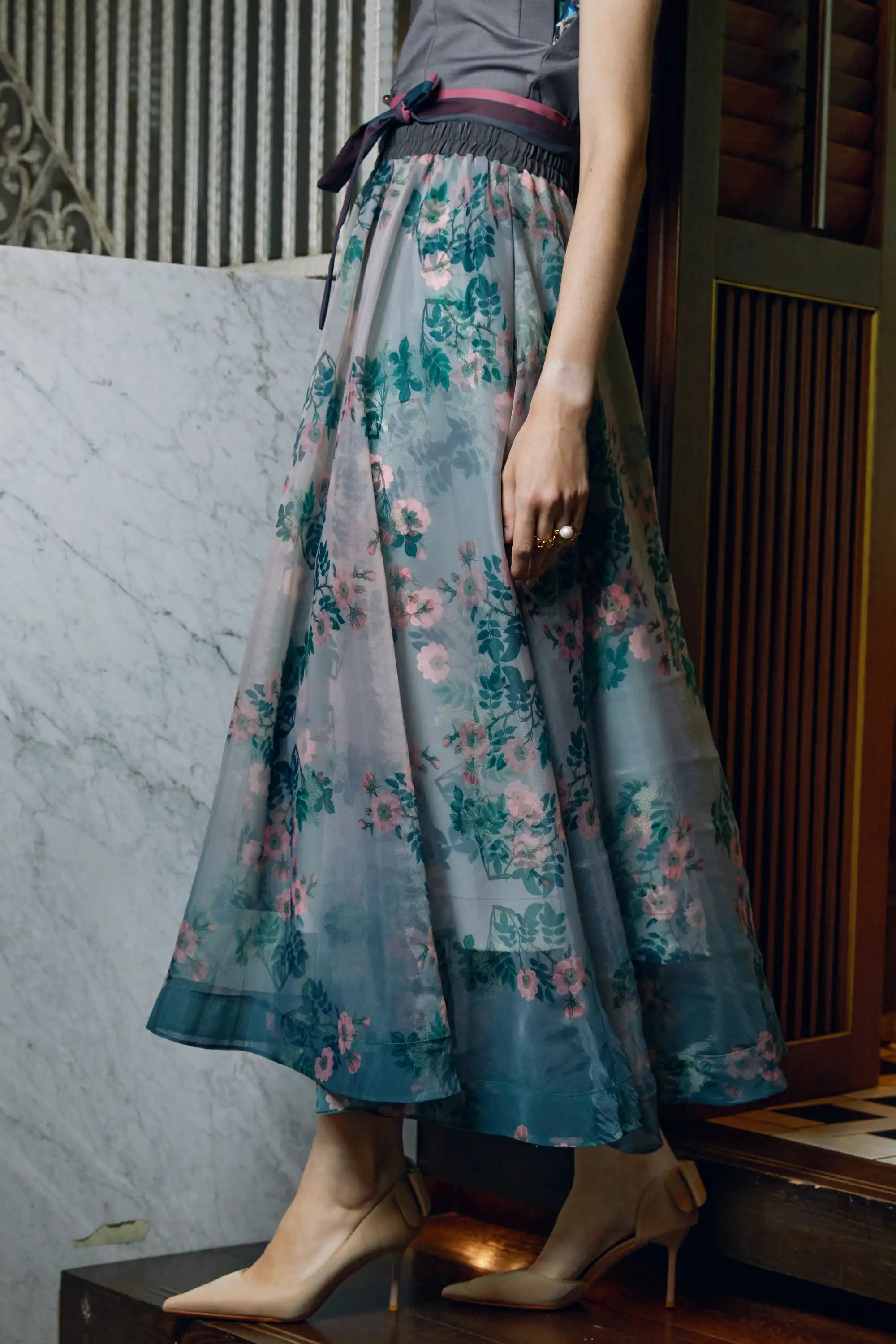 Swing Skirt (Dog Rose)