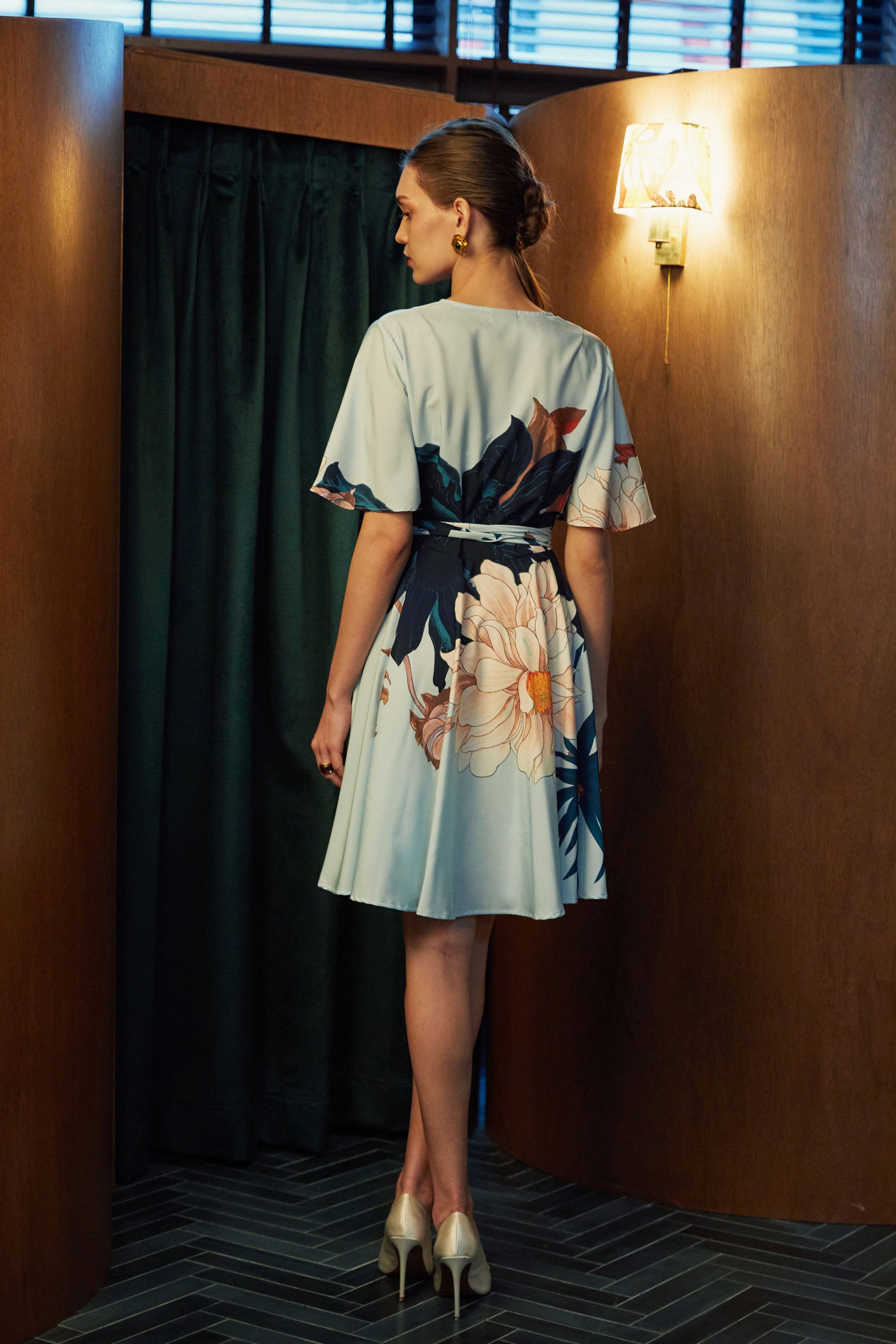 Criss-Cross Flutter Dress (Dahlia)
