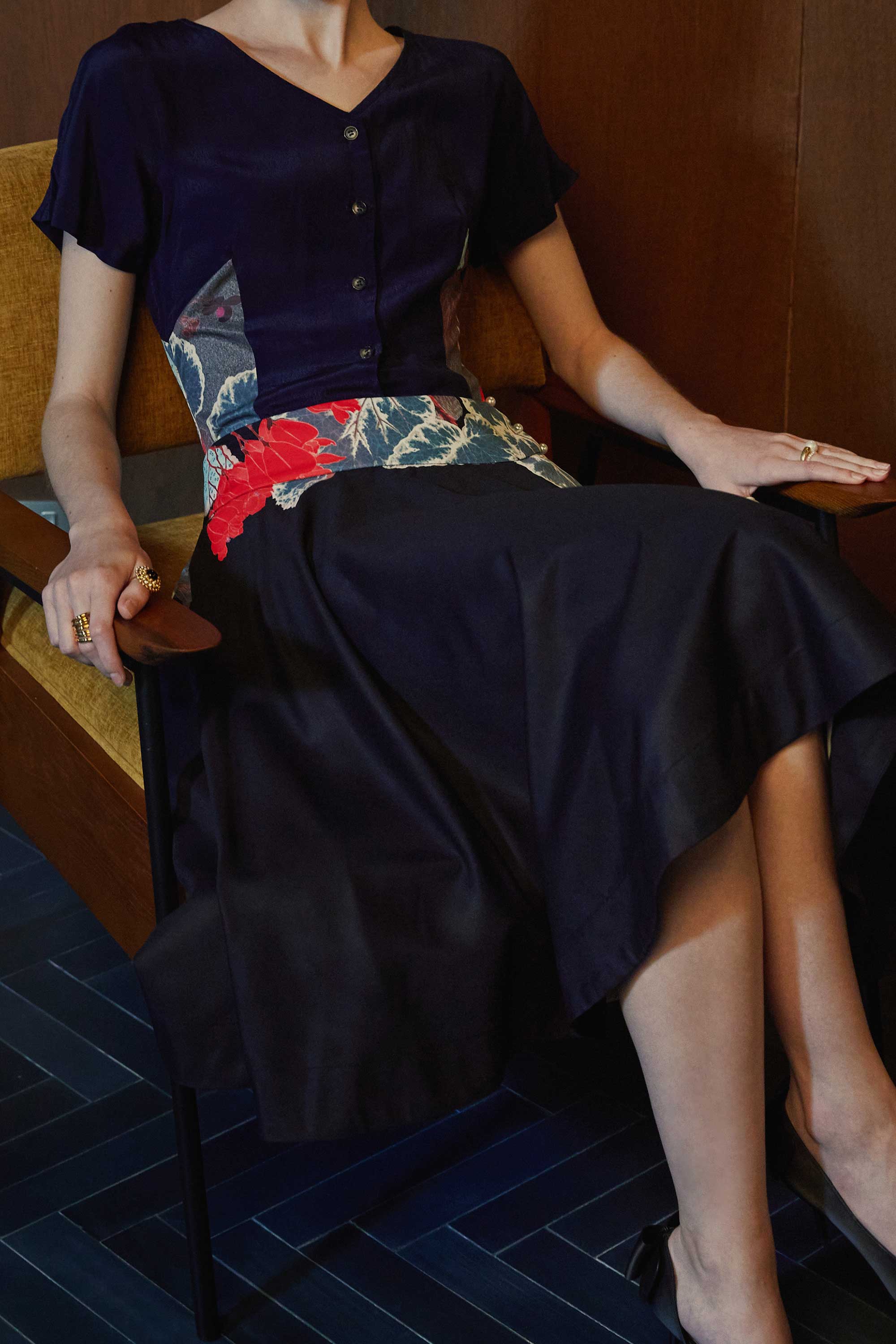 Full Circle Knee Skirt (Cracklin Rosie Begonia)