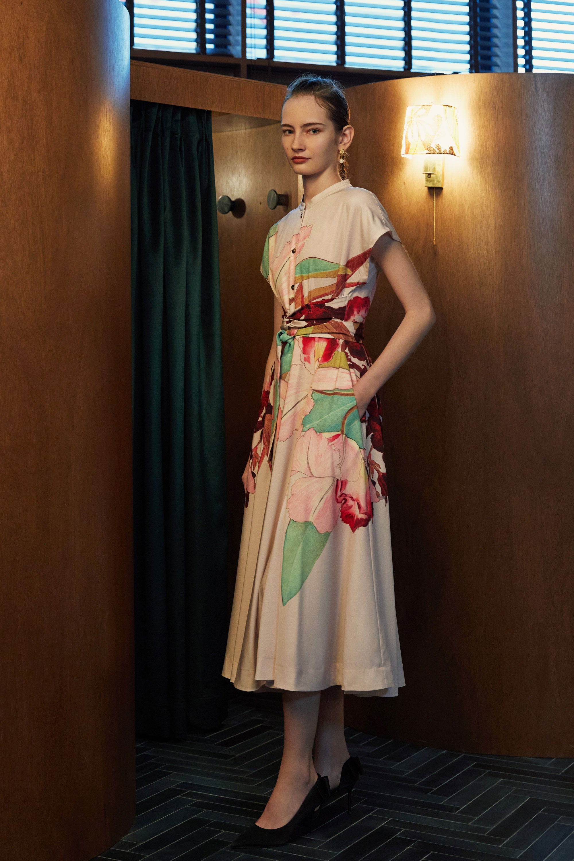 Interlaced Sash Dress (Cattleya & Oncidium)