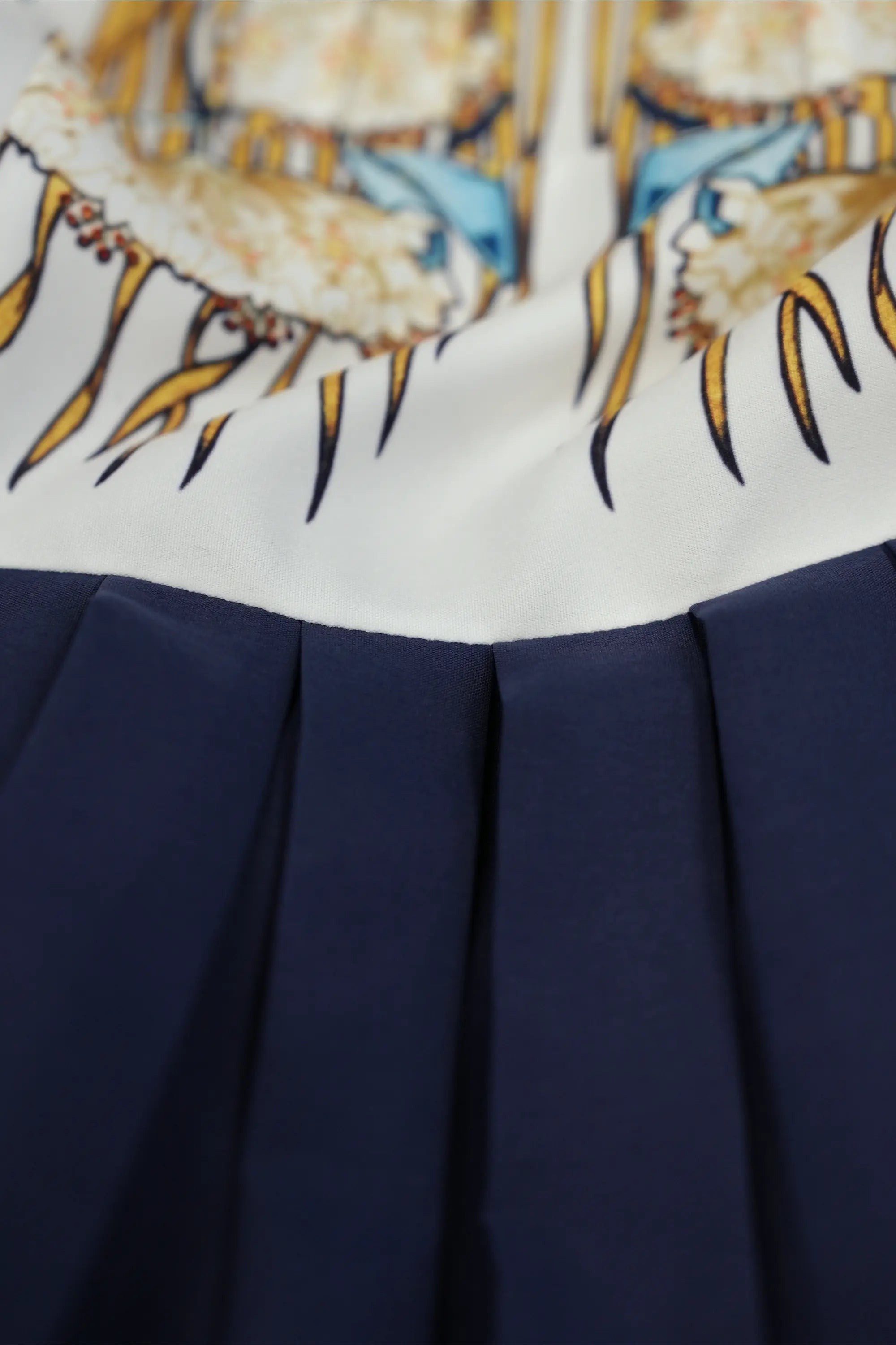 Bustier Box Pleats Dress (Dragonfly)