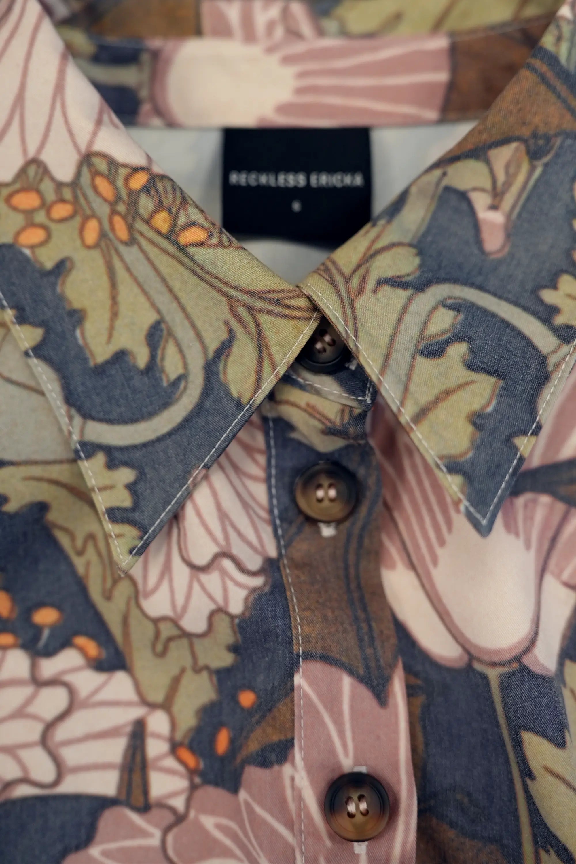 Snowdrop Sleeves Shirtwaist Dress (Bat)