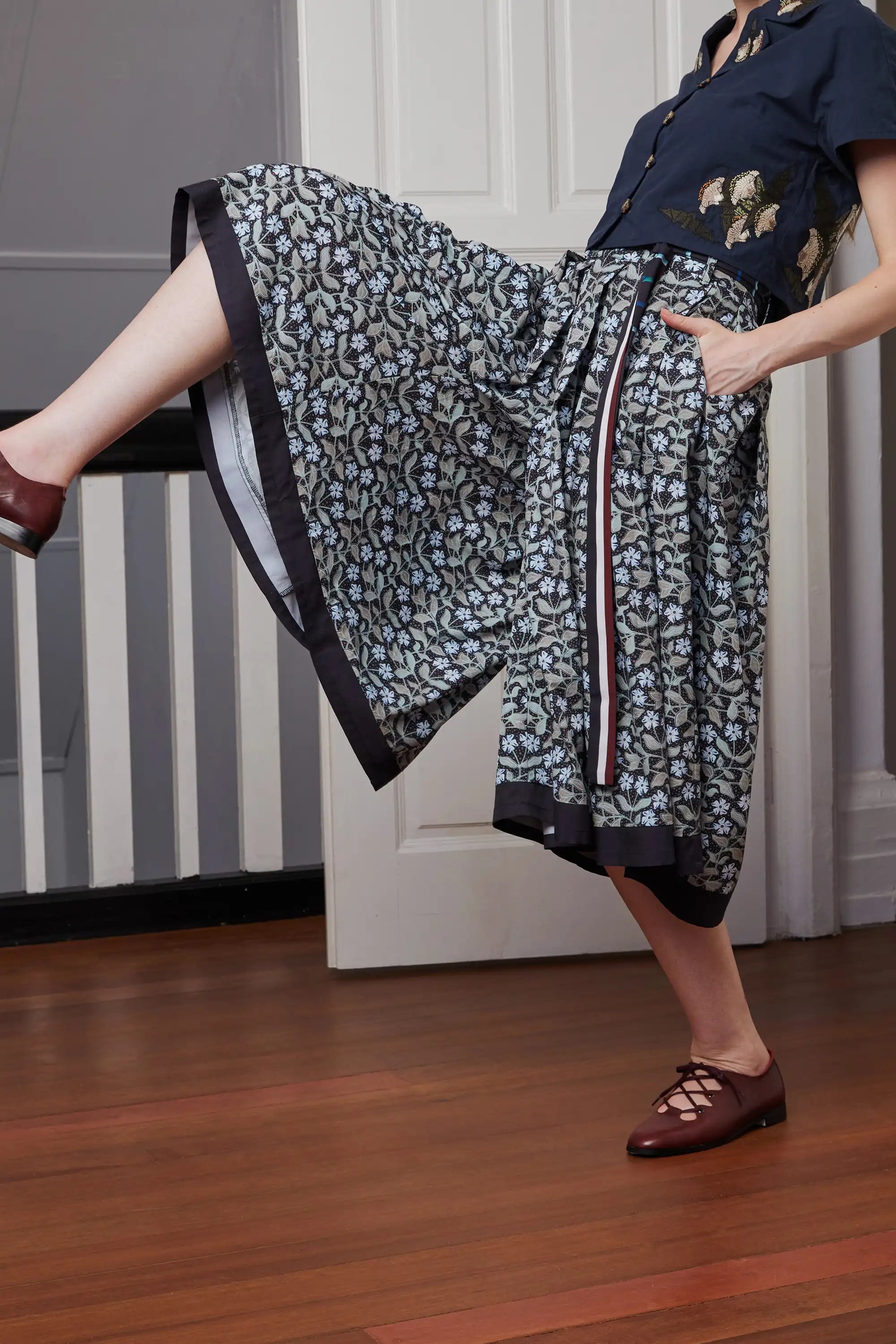 Pleated Pants (Periwinkle)