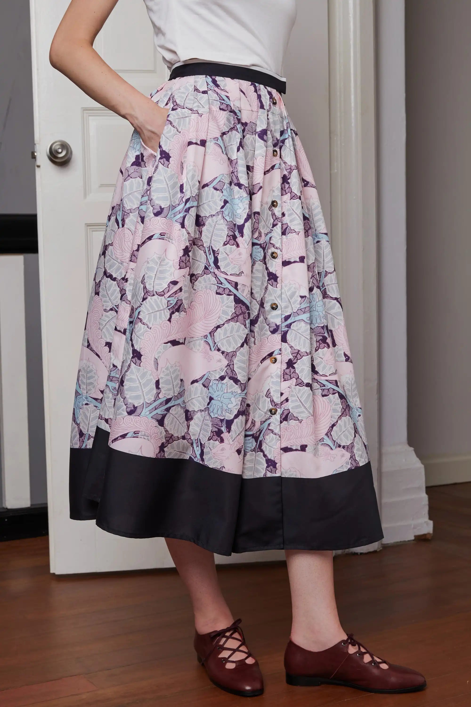 Fit and Flare Skirt (Squirrel)