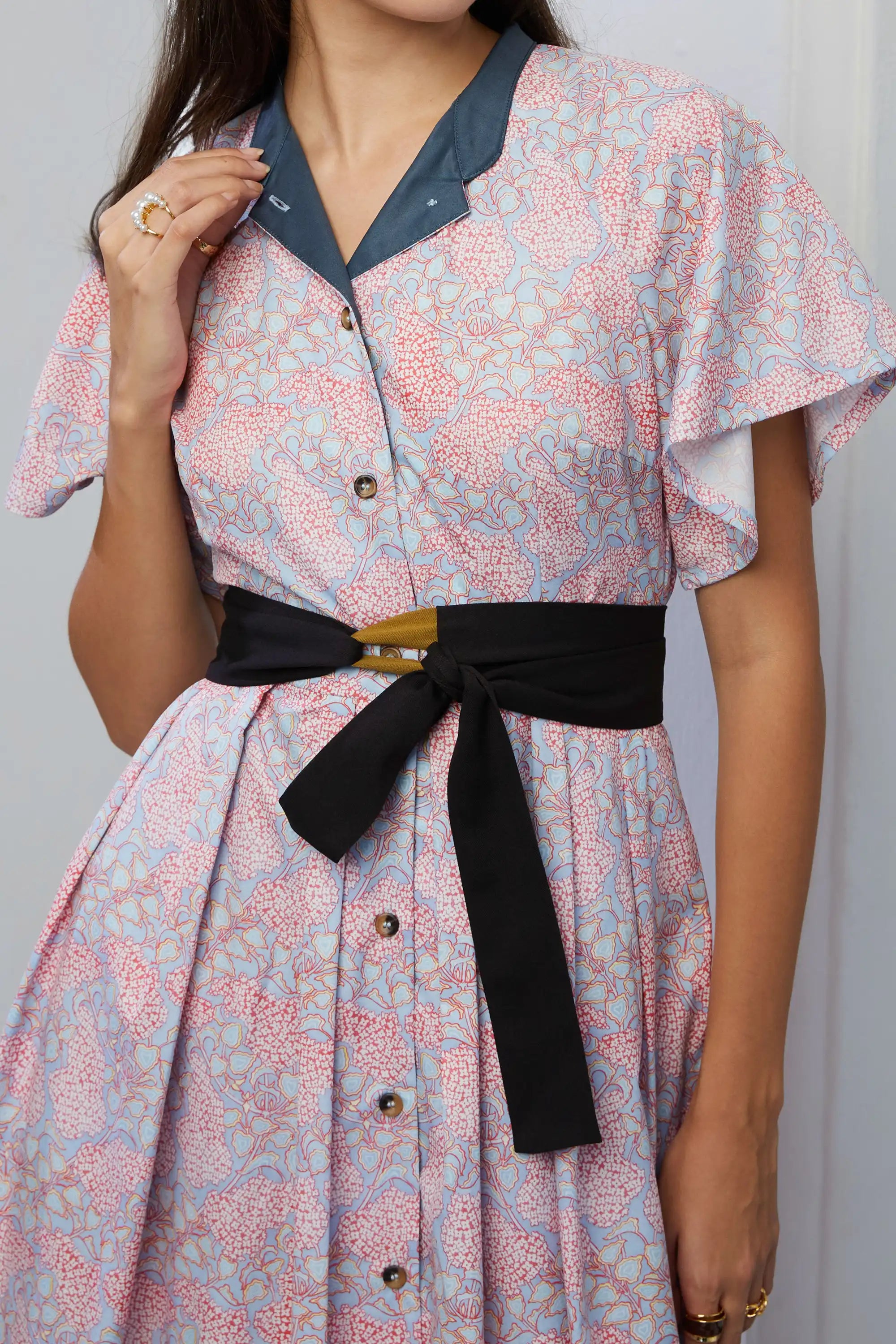 Flutter Fit & Flare Knee Dress (Lilac)