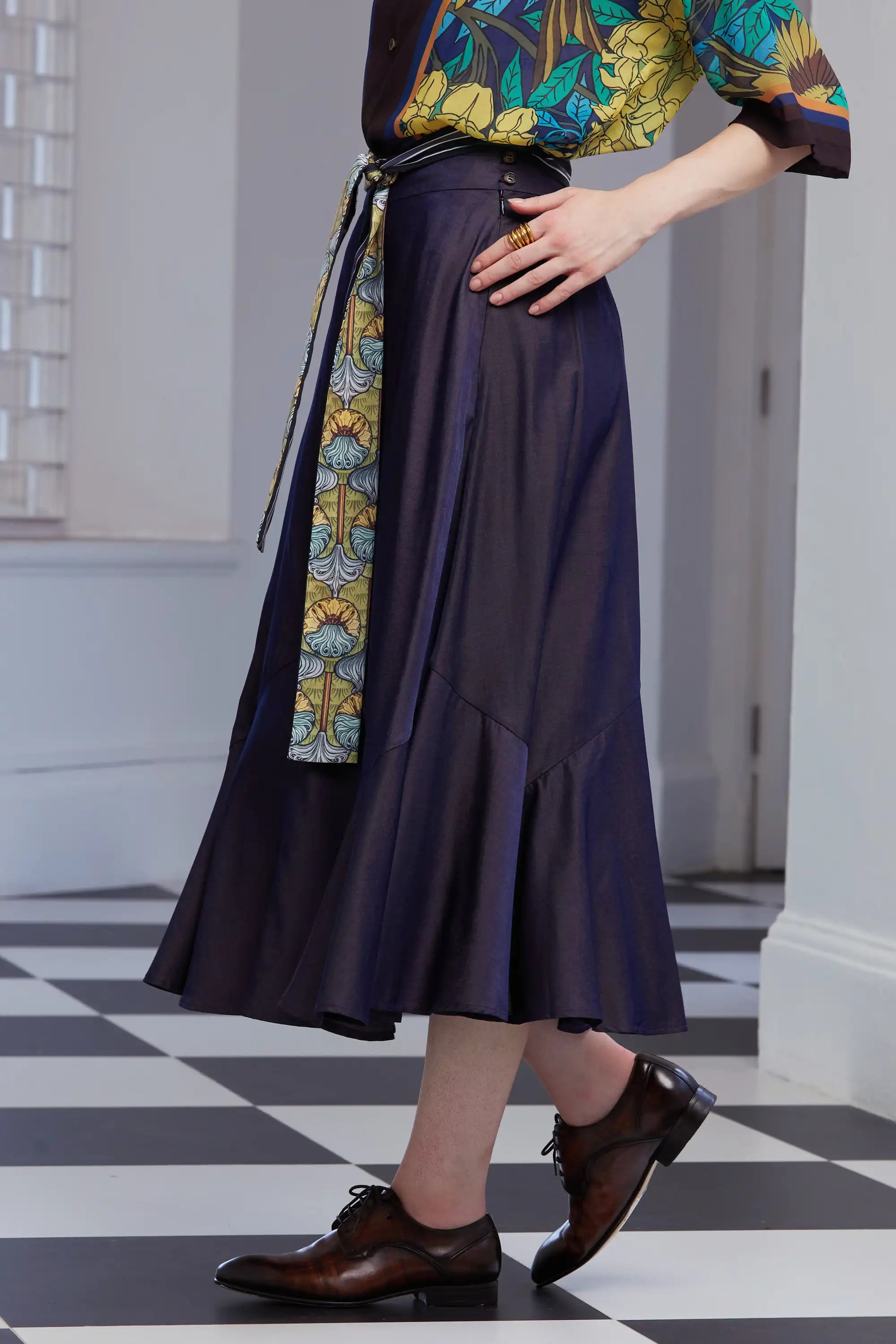 Mermaid Tea Skirt (Poppy)