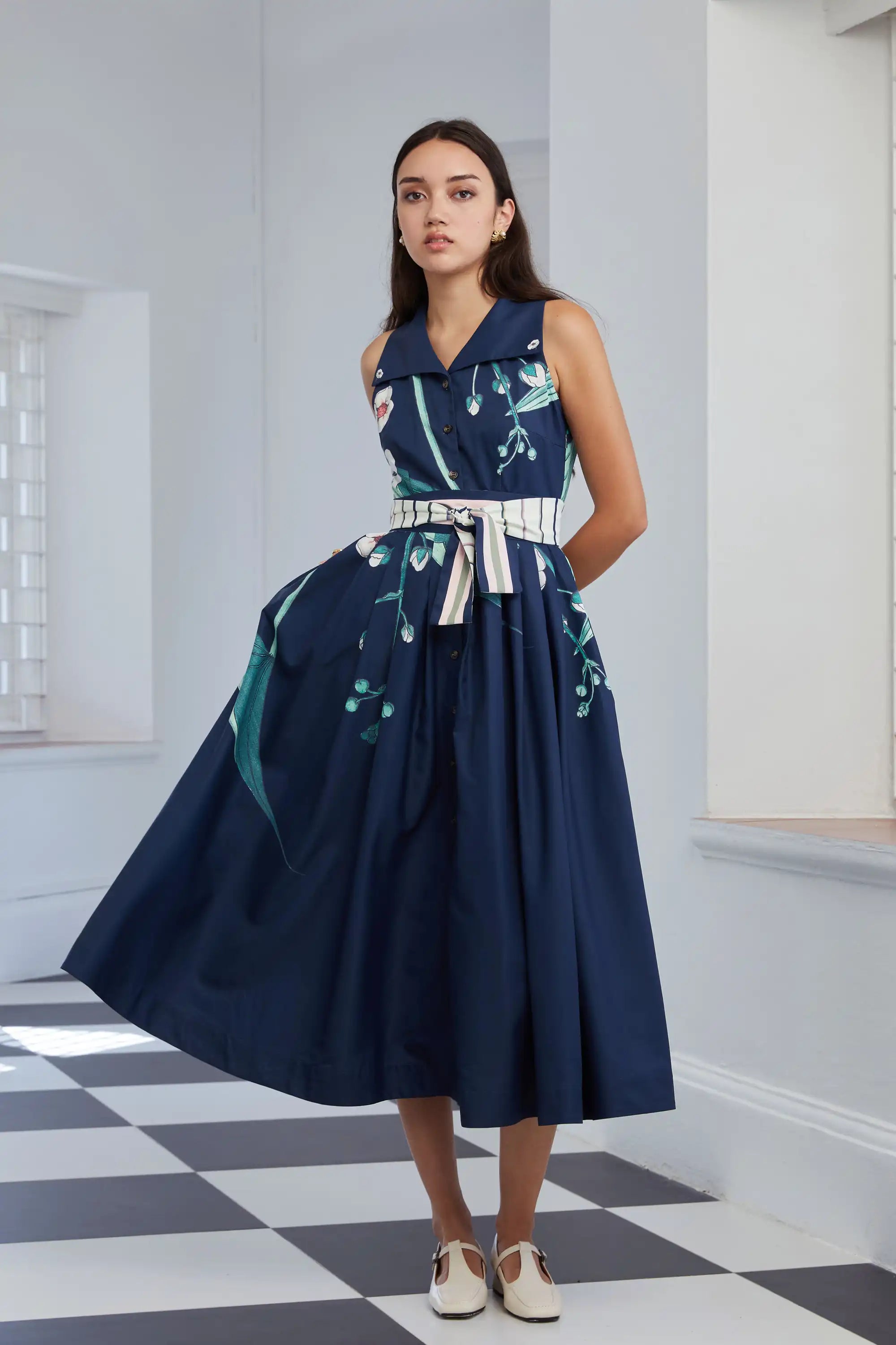 Pilgrim Racer Midi Dress (Arrowhead)