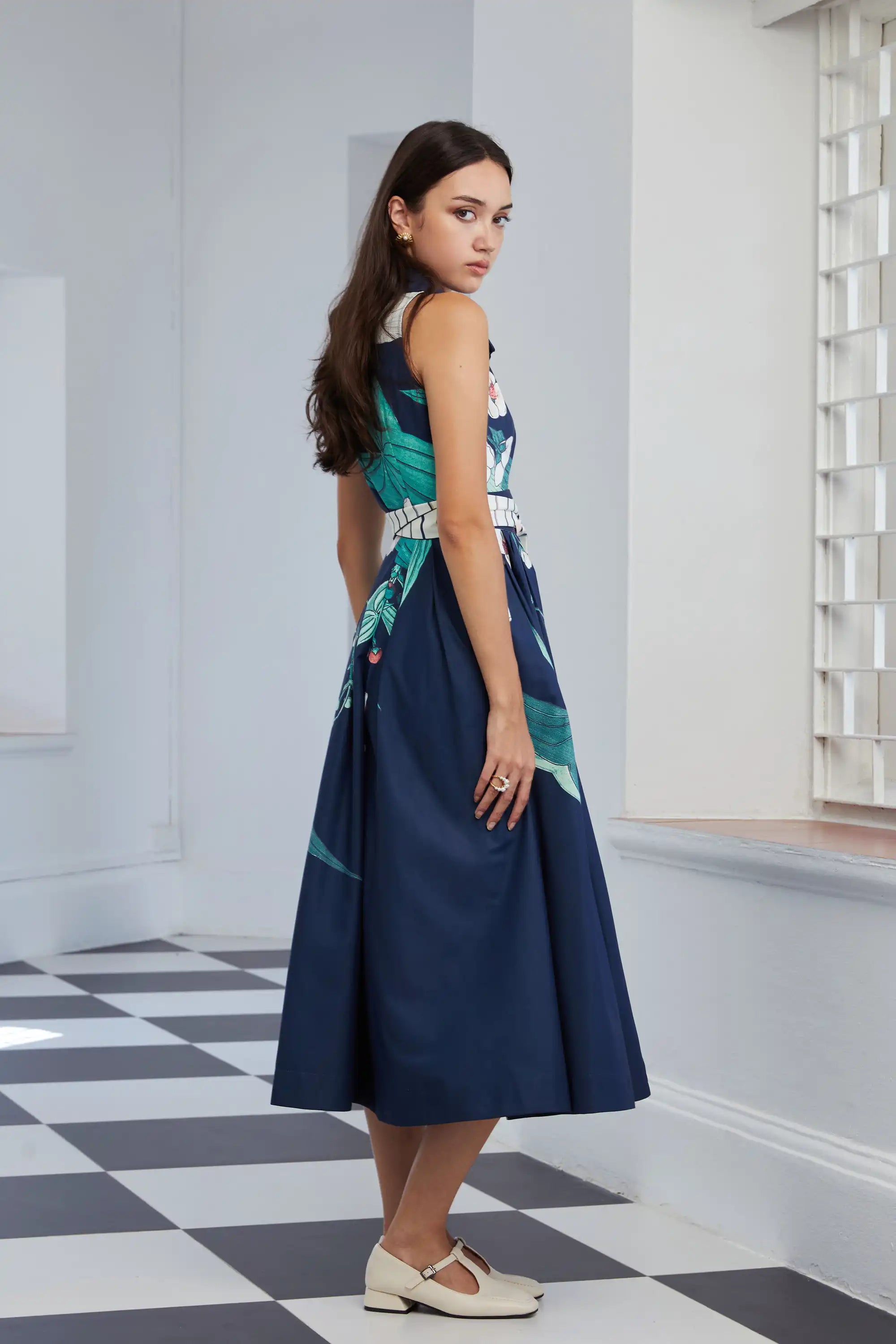 Pilgrim Racer Midi Dress (Arrowhead)