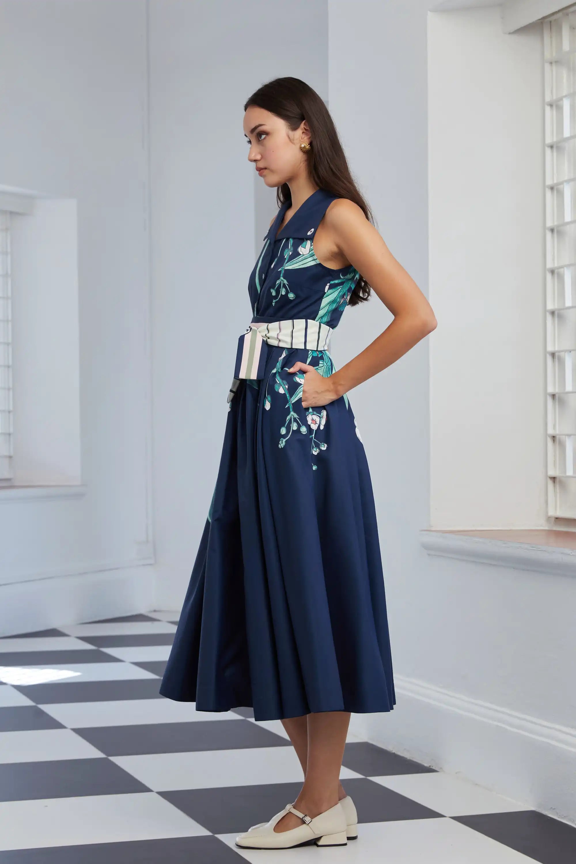 Pilgrim Racer Midi Dress (Arrowhead)