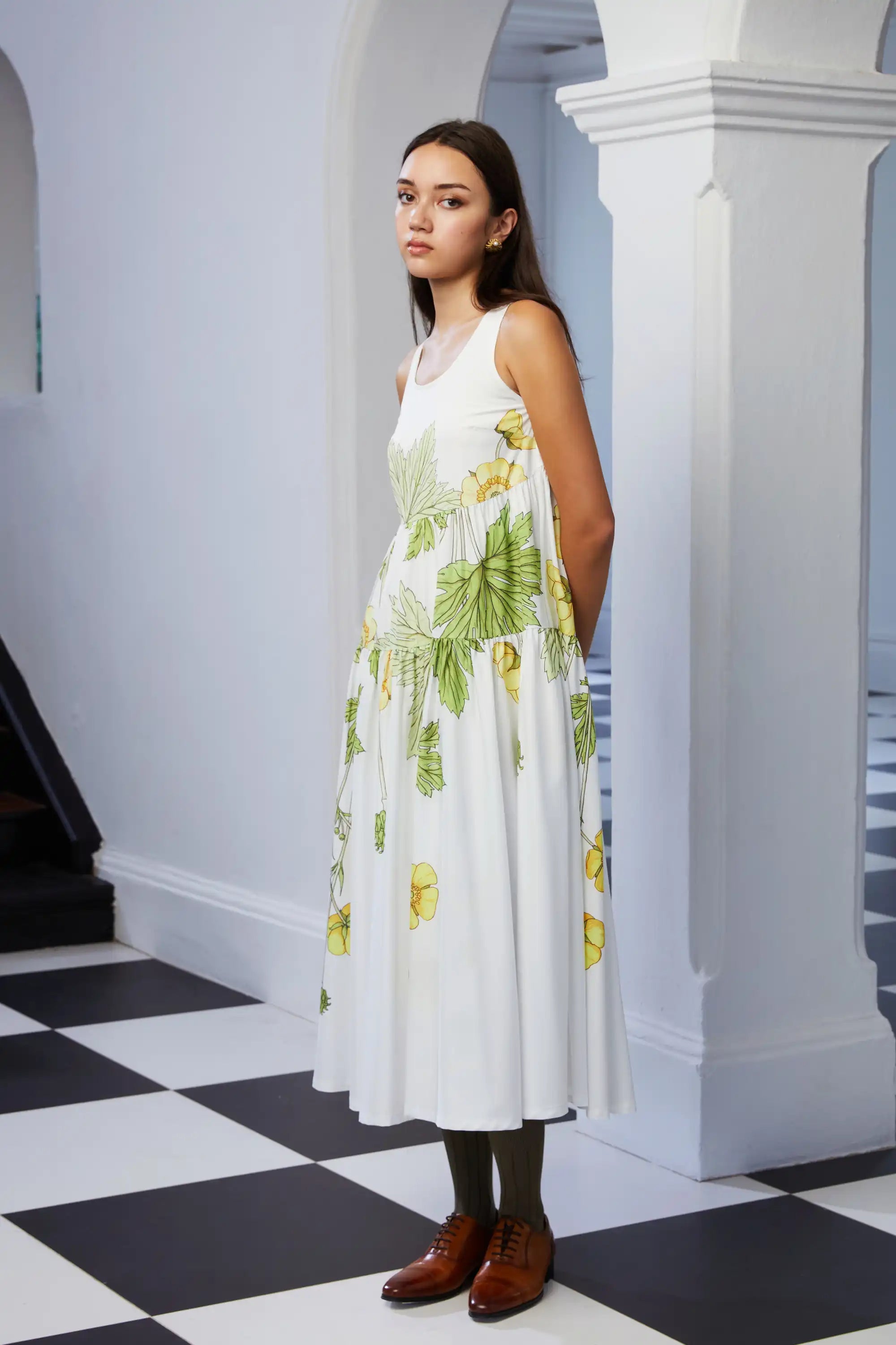 Tiered Breastplate Dress (Buttercup)