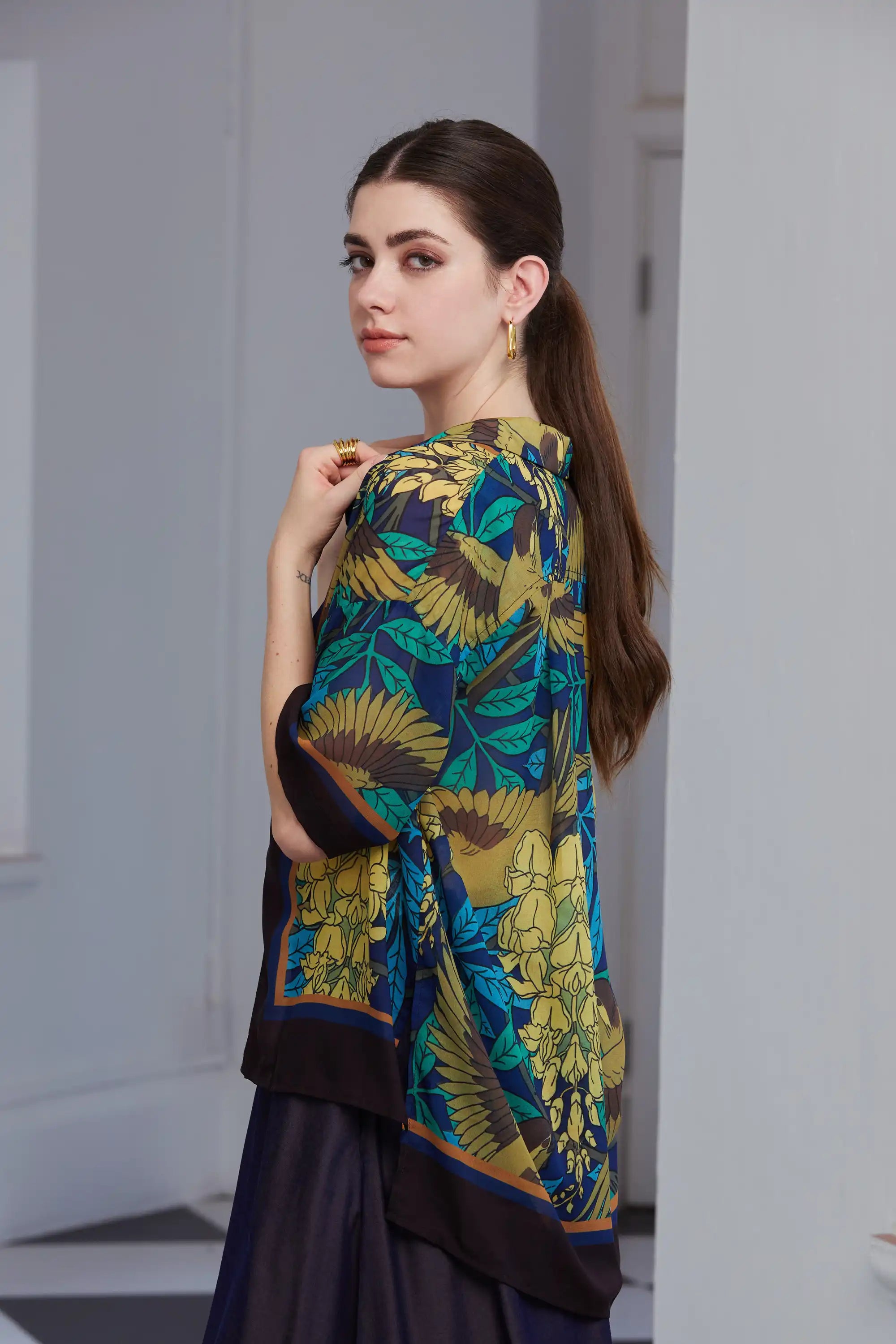 Unisex Cuban Shirt (Sparrow)