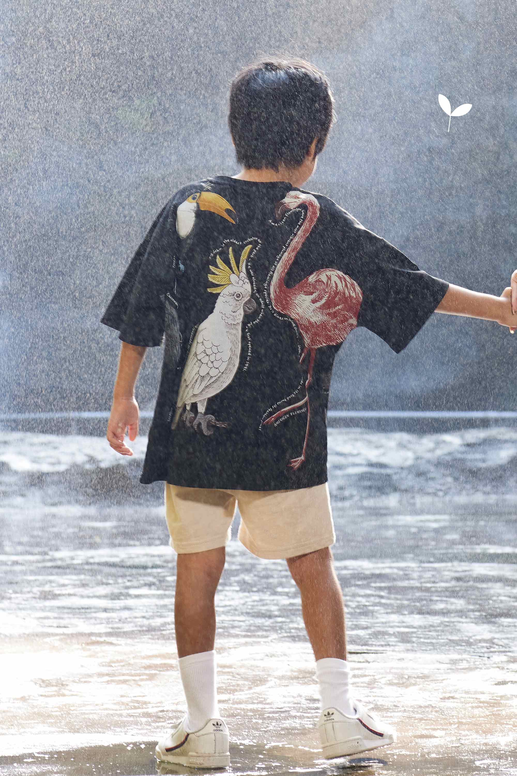 Kid Unisex Tee (Bird Paradise - Dark)