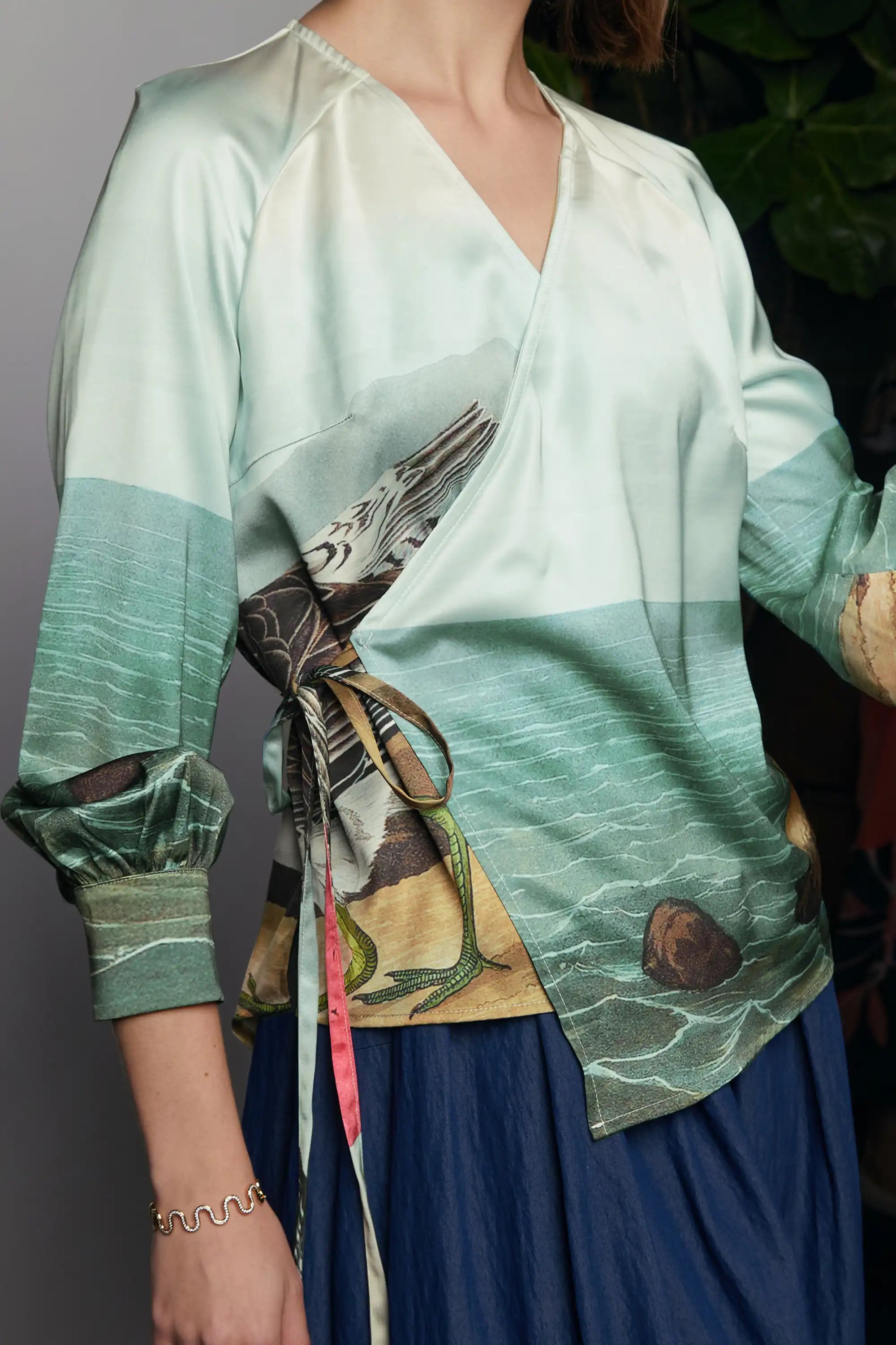 Tunic Wrap Top (Red Knot)