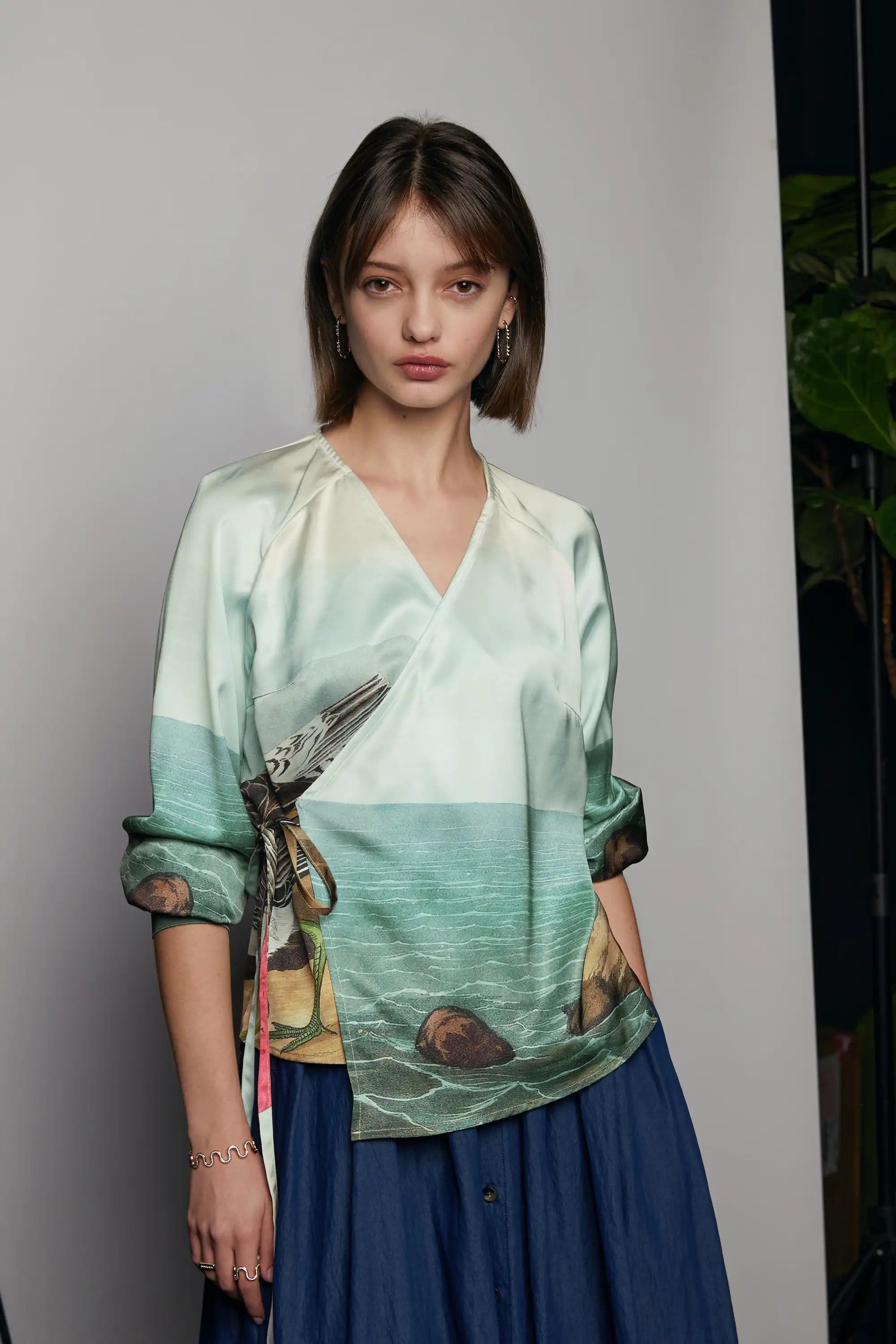Tunic Wrap Top (Red Knot)