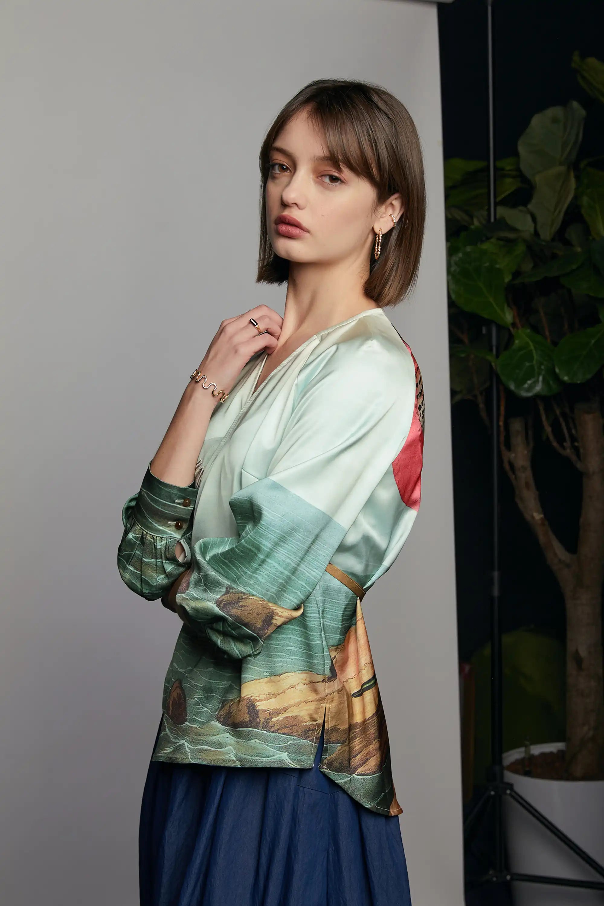 Tunic Wrap Top (Red Knot)