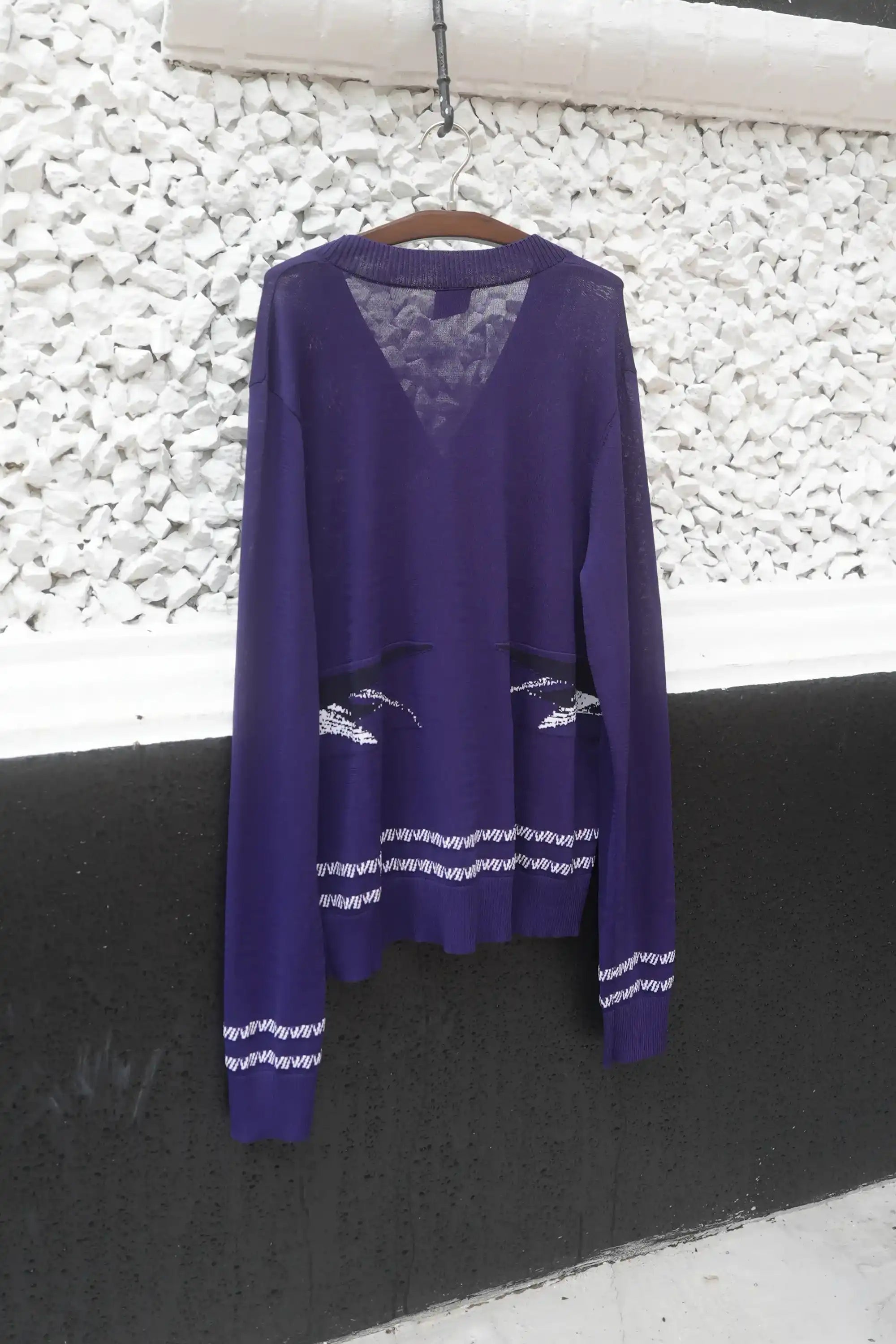Unisex Soft Knit Cardigan (Night Koel)