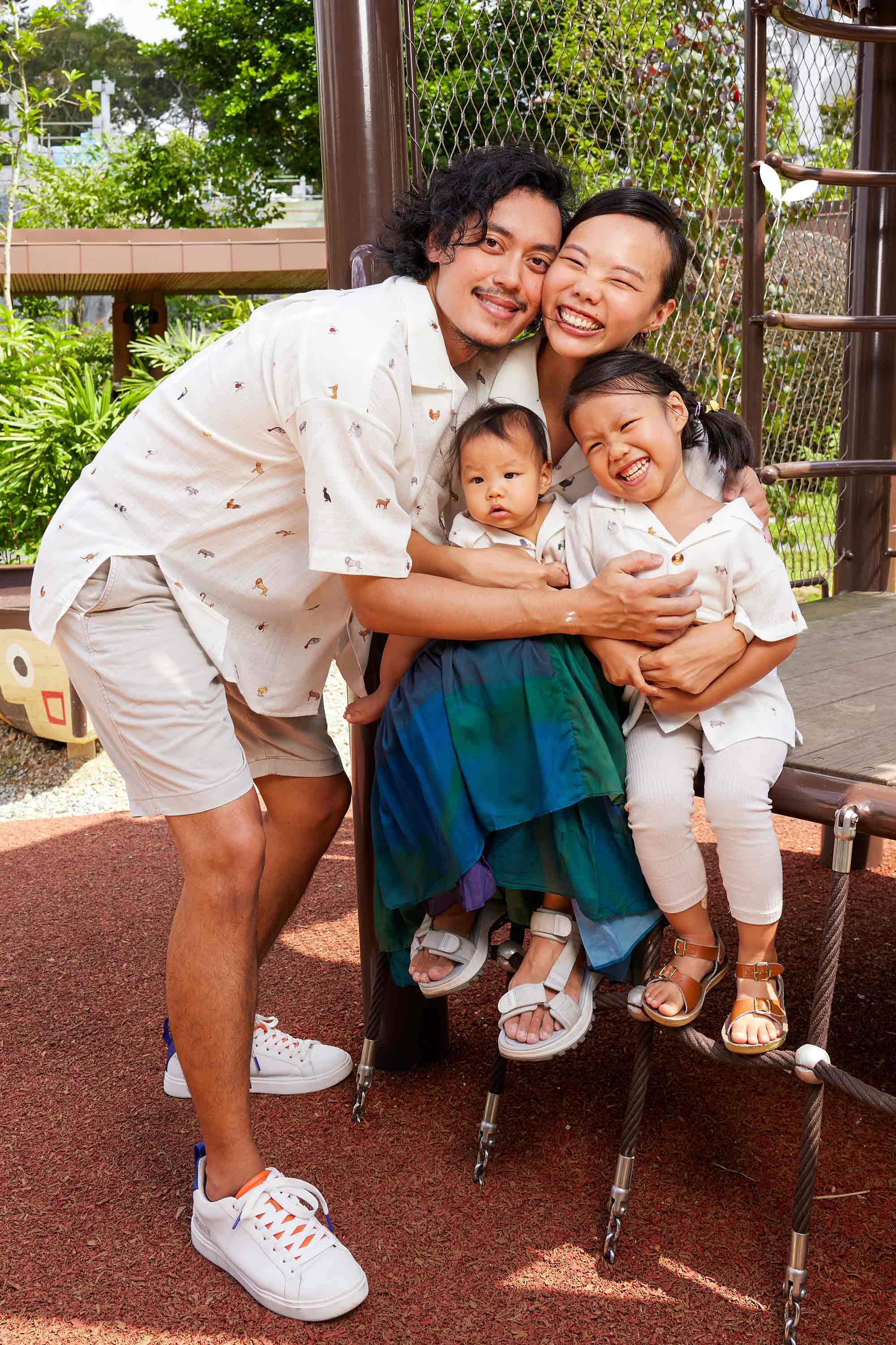 Kid Unisex Cuban Shirt (Mandai Wildlife Reserve - Light)