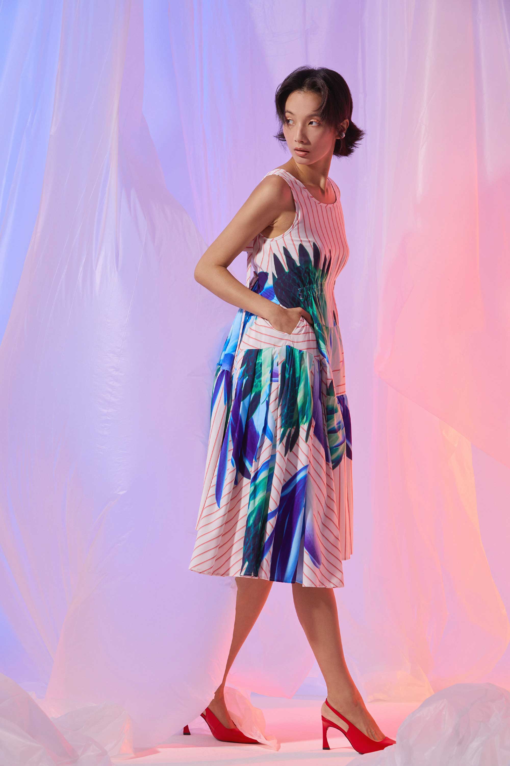 Billowing Tea Dress (Spectrum)