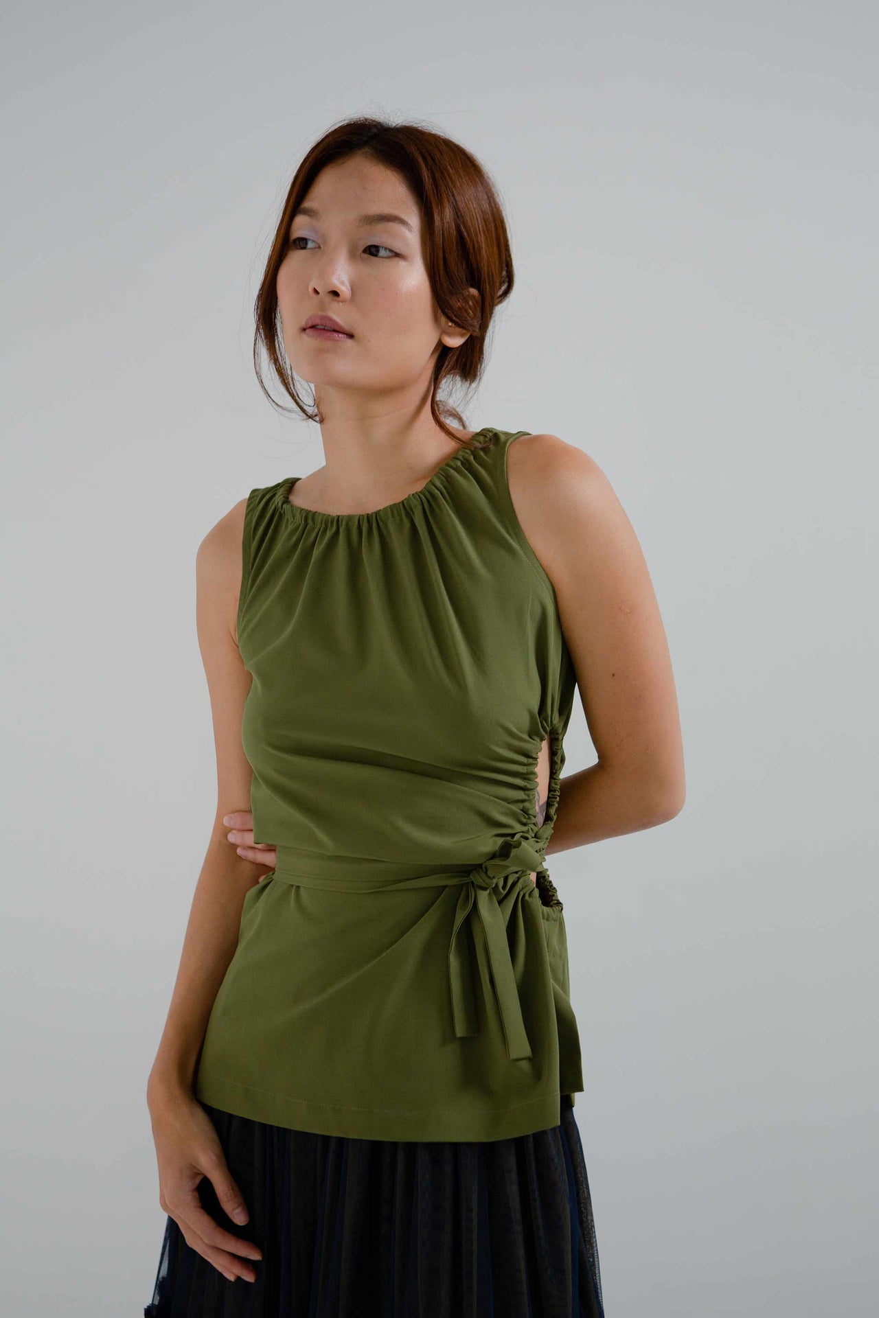 Cut-out Top (Olive)