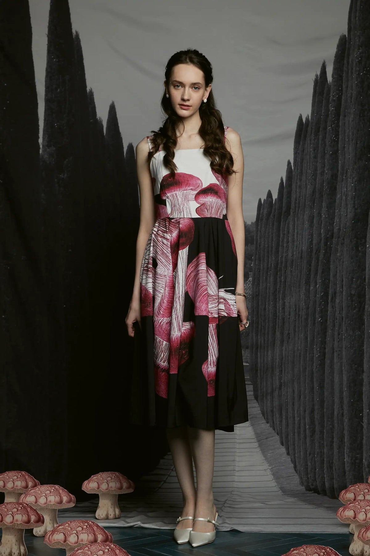Adjustable Border Dress (Omphalotus)