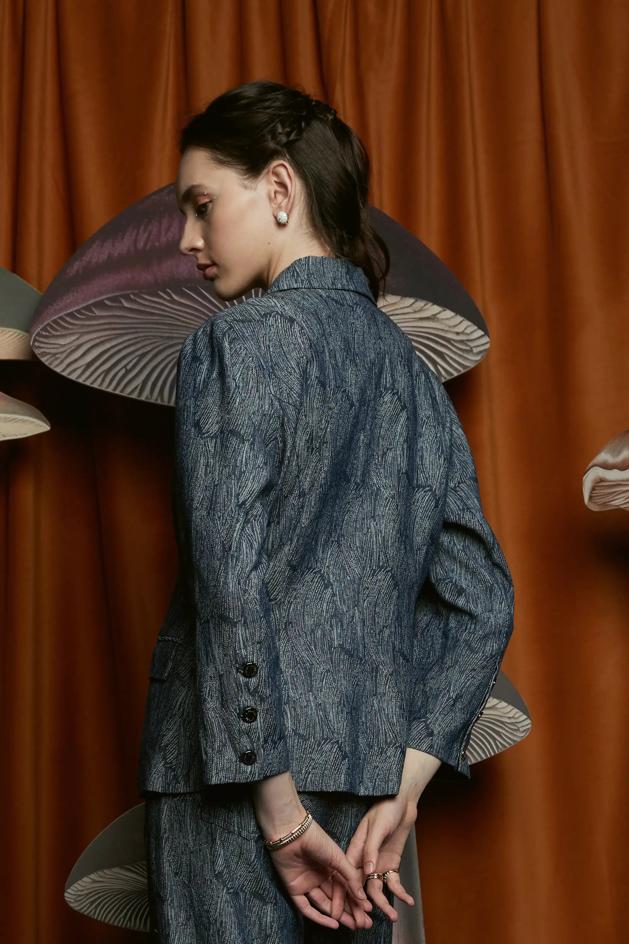 MADE-TO-ORDER: Denim Jacquard Summer Suit