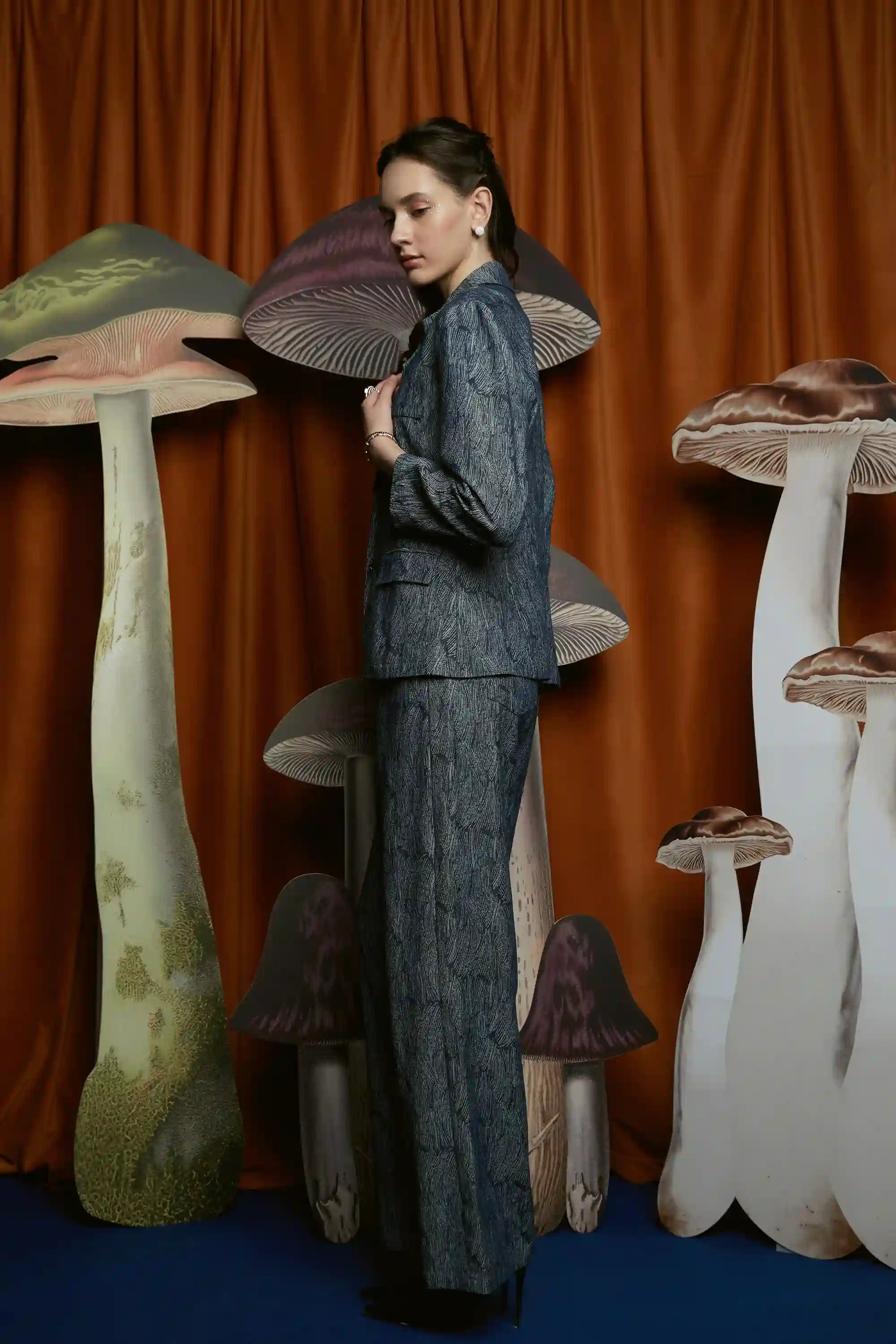 MADE-TO-ORDER: Denim Jacquard Summer Suit