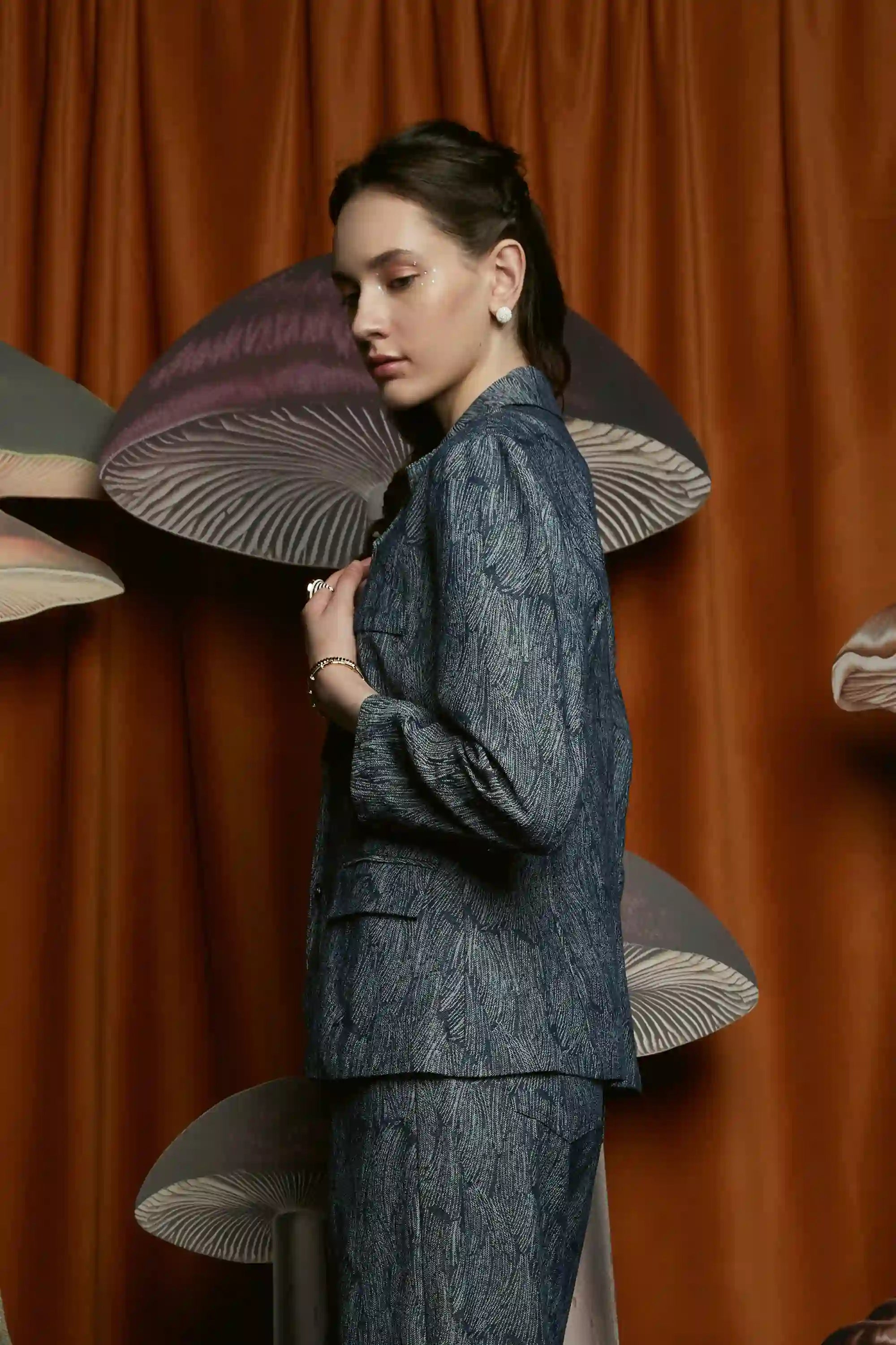 MADE-TO-ORDER: Denim Jacquard Summer Suit
