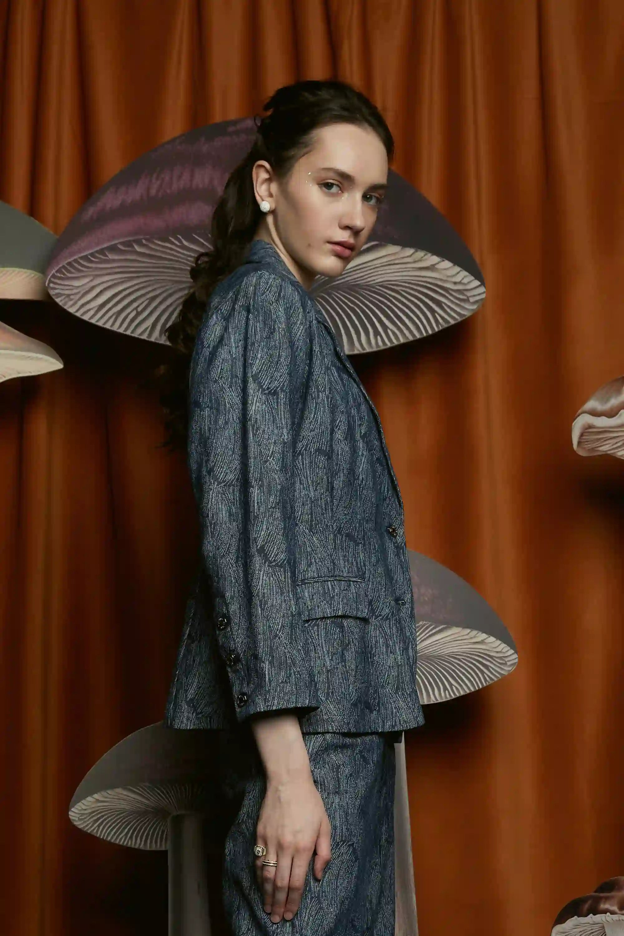 MADE-TO-ORDER: Denim Jacquard Summer Suit