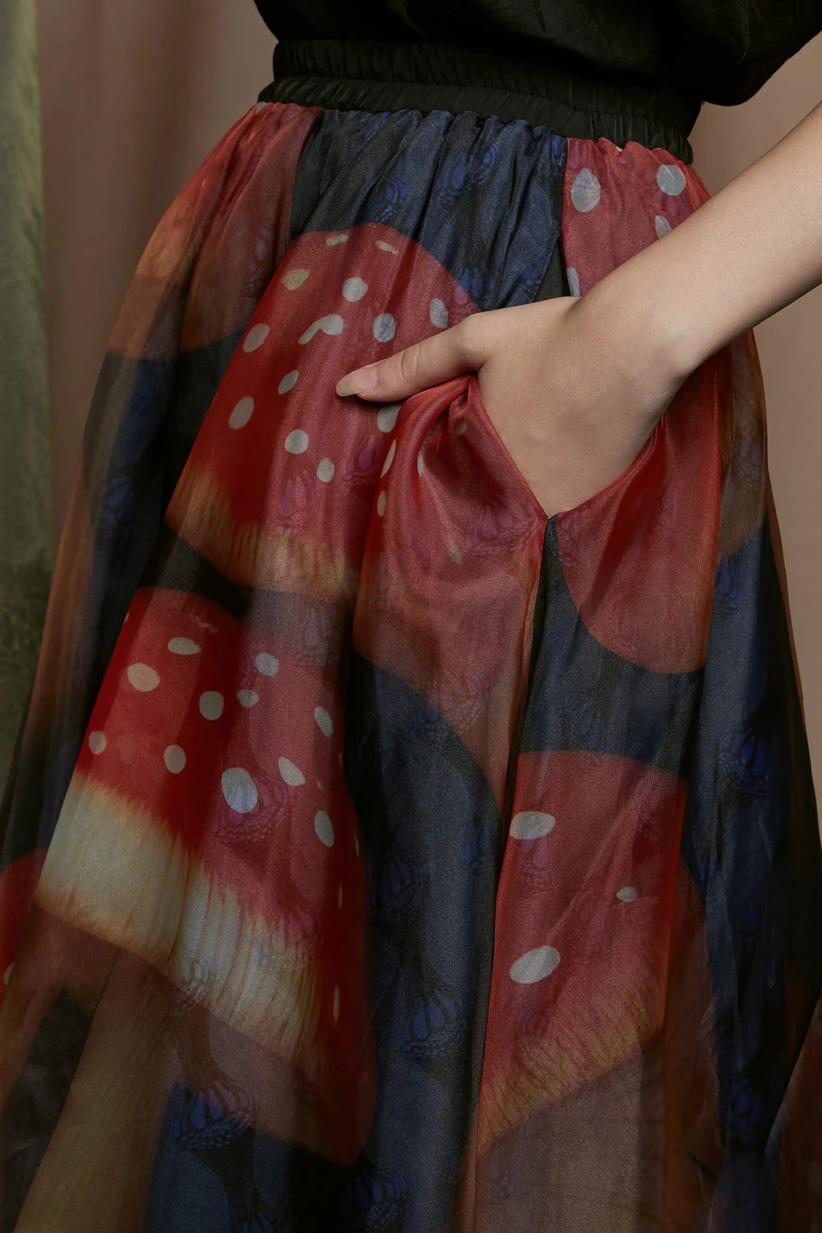 Midi Swing Skirt (Amanita)