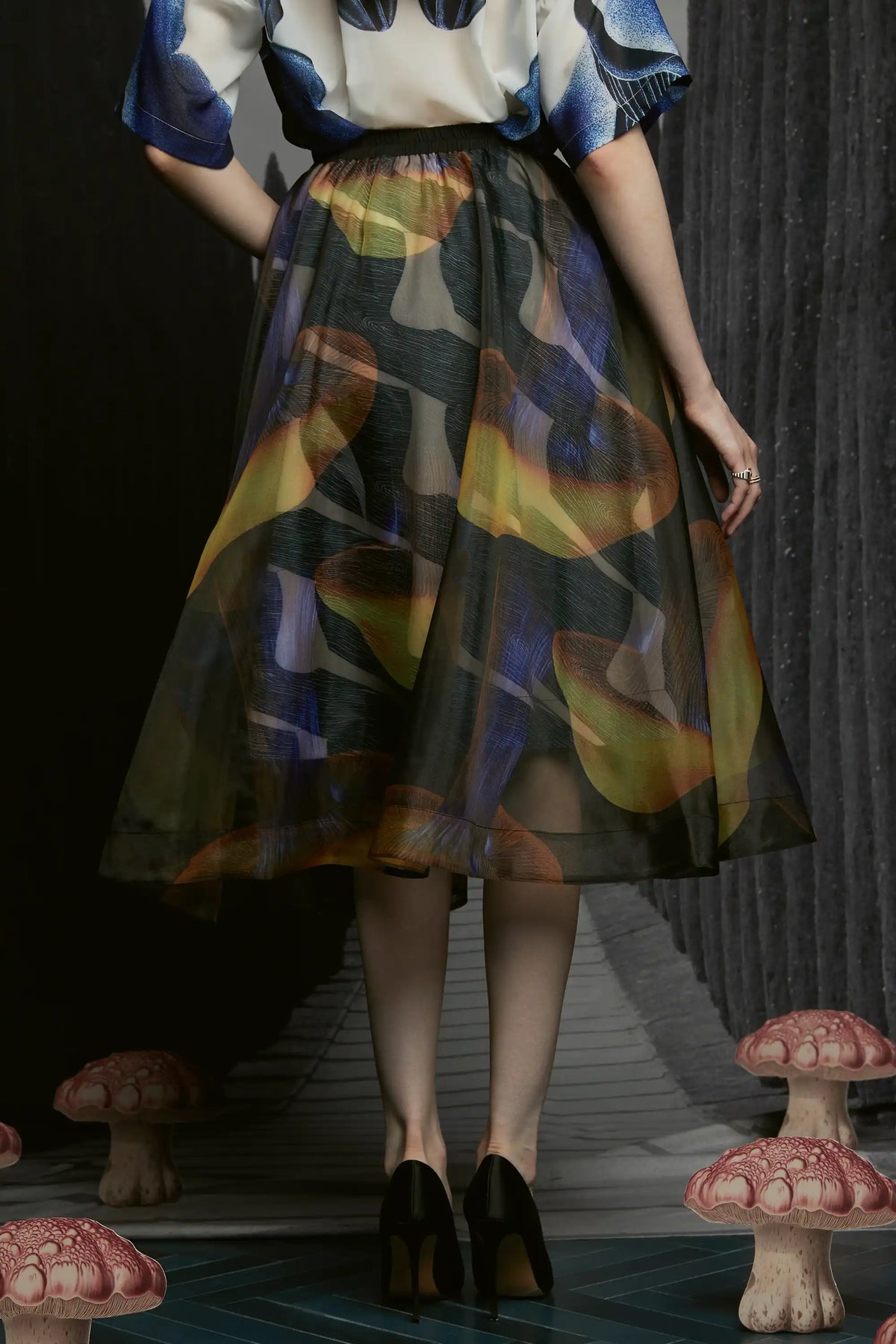 Midi Swing Skirt (Matsutake)