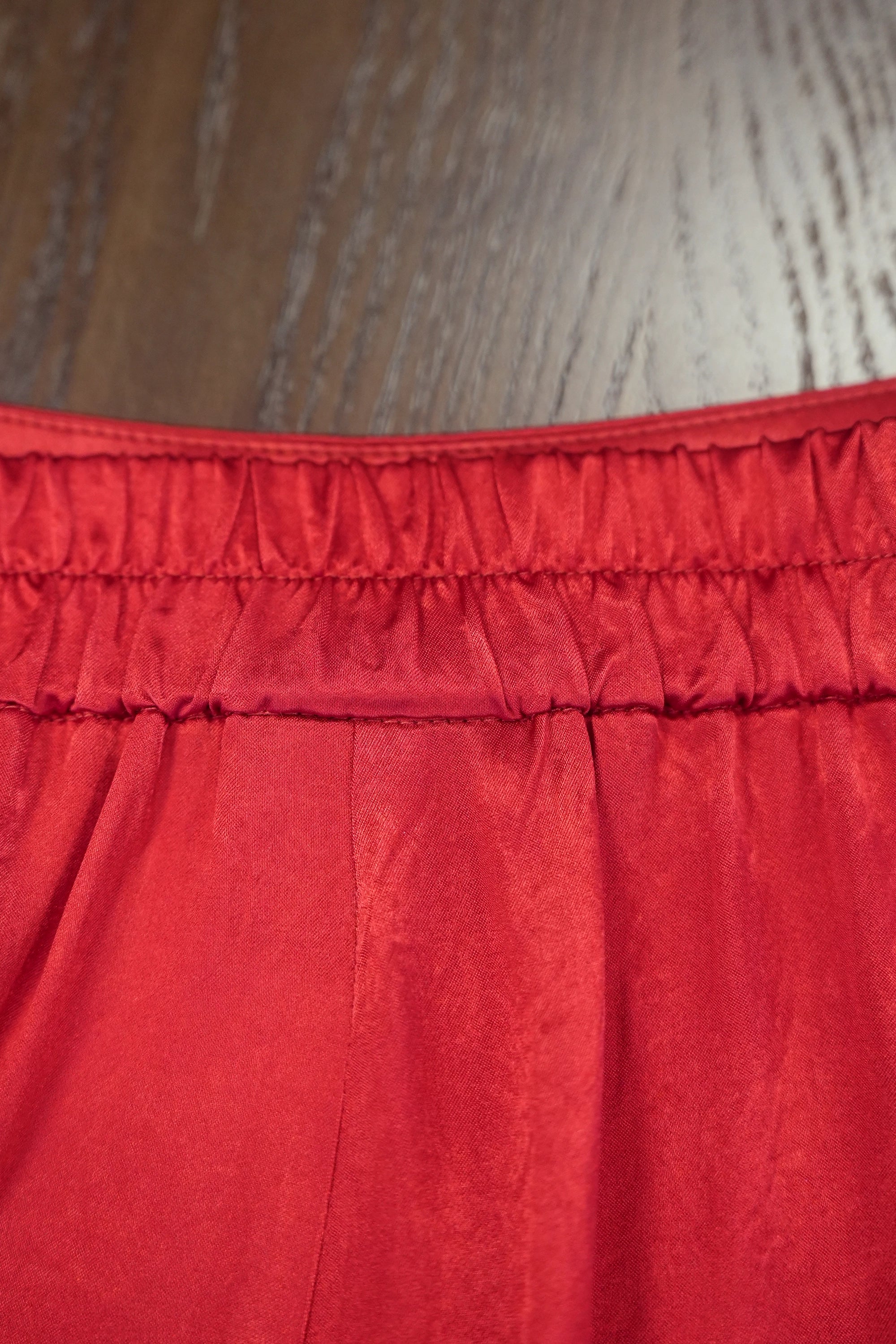 Mermaid Godet Skirt (Red)