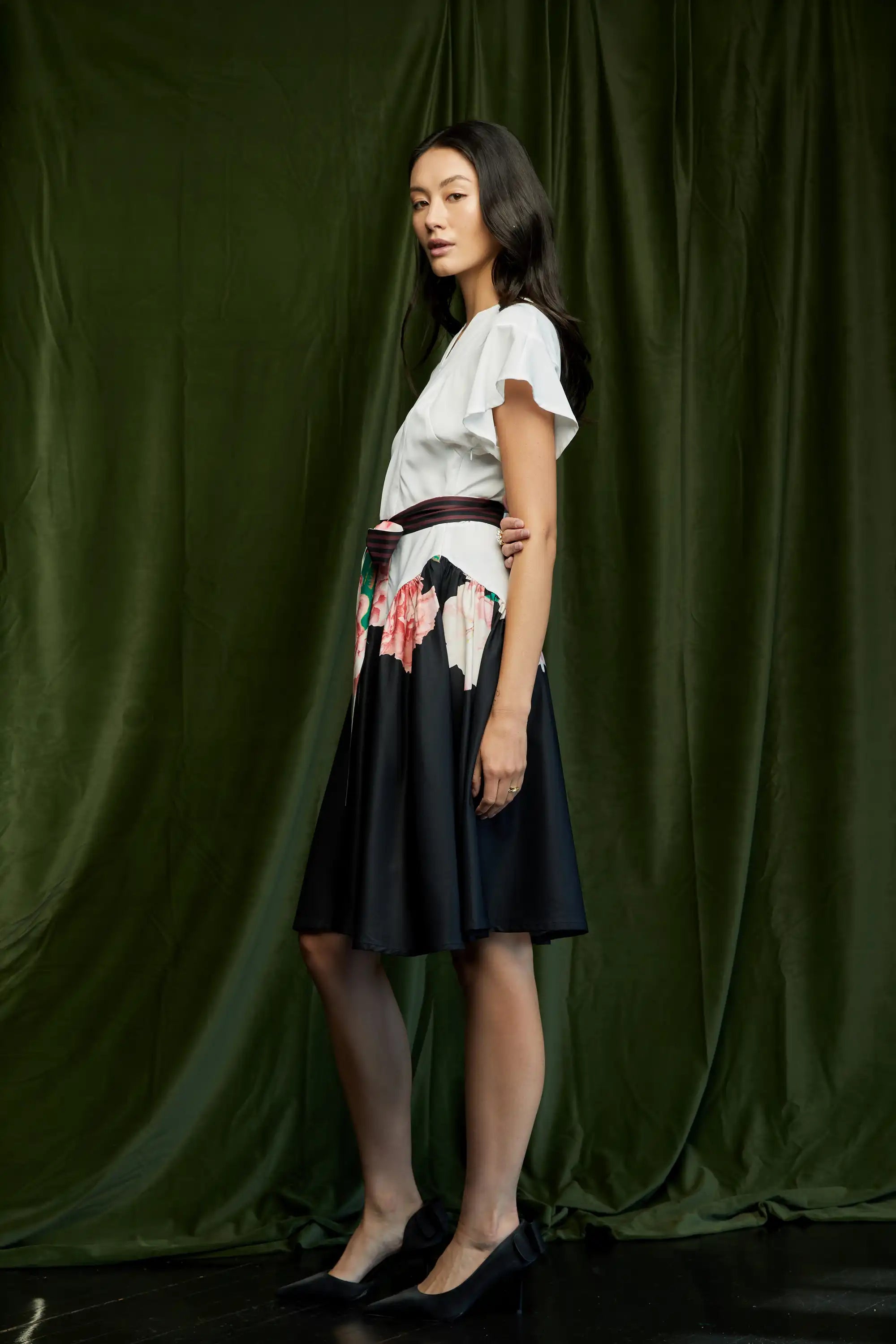 PRE-ORDER · EXCLUSIVE RELEASE: Bluebell Billowing Knee Dress (Sakura)