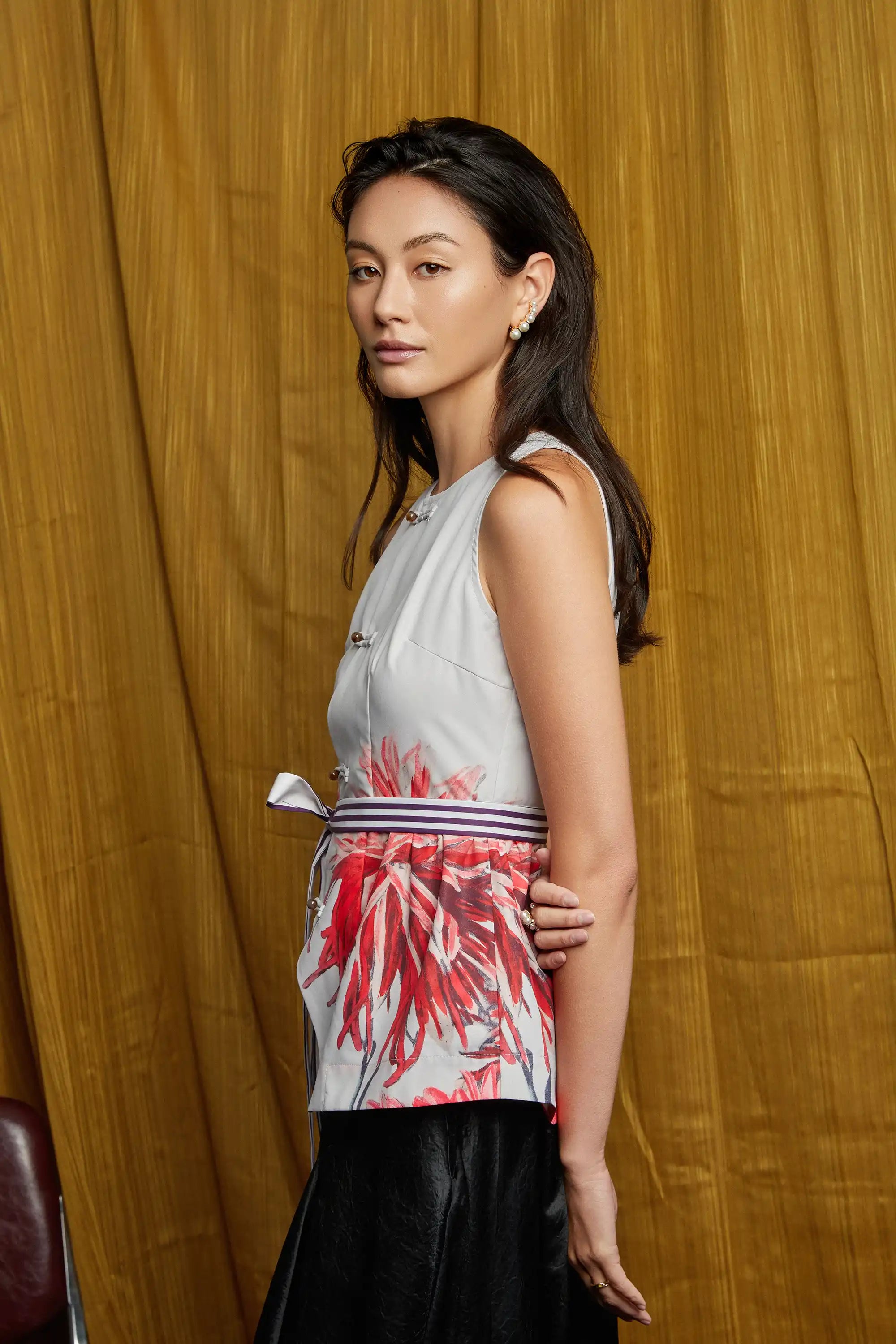 Halter Pankou Top (Spider Dahlia)