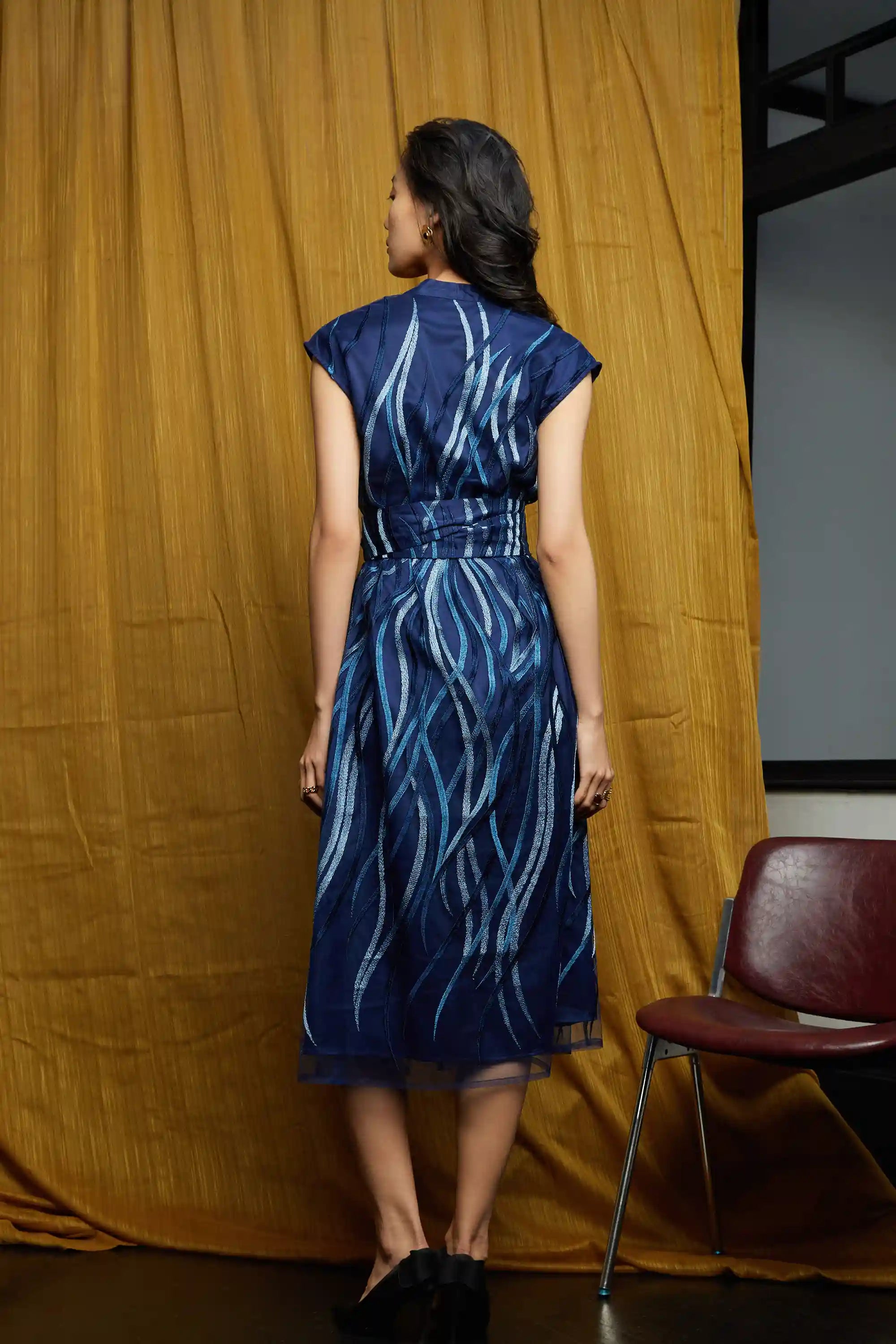 PRE-ORDER · EXCLUSIVE RELEASE: Nocturne Column Dress (Embroidered)