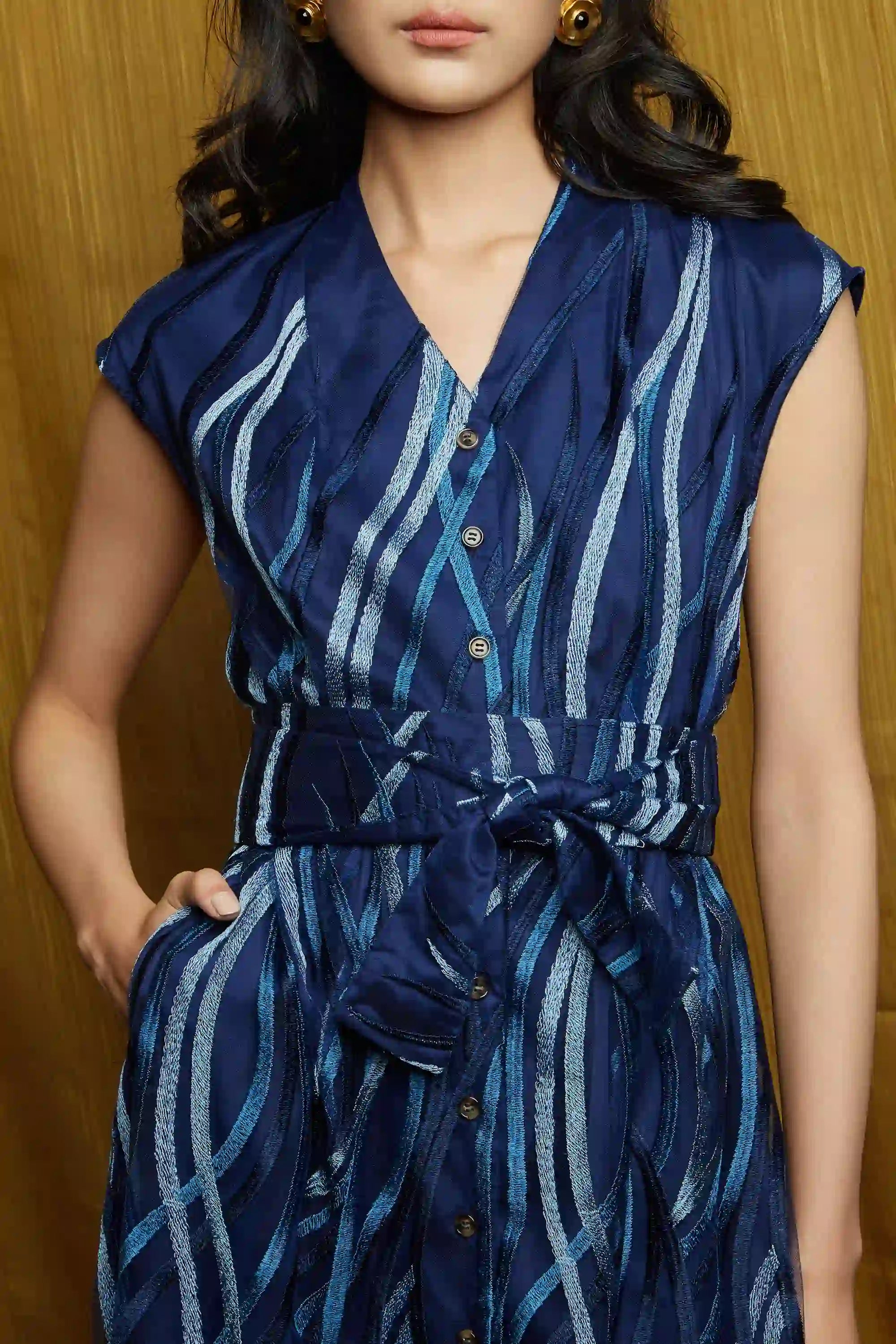 PRE-ORDER · EXCLUSIVE RELEASE: Nocturne Column Dress (Embroidered)