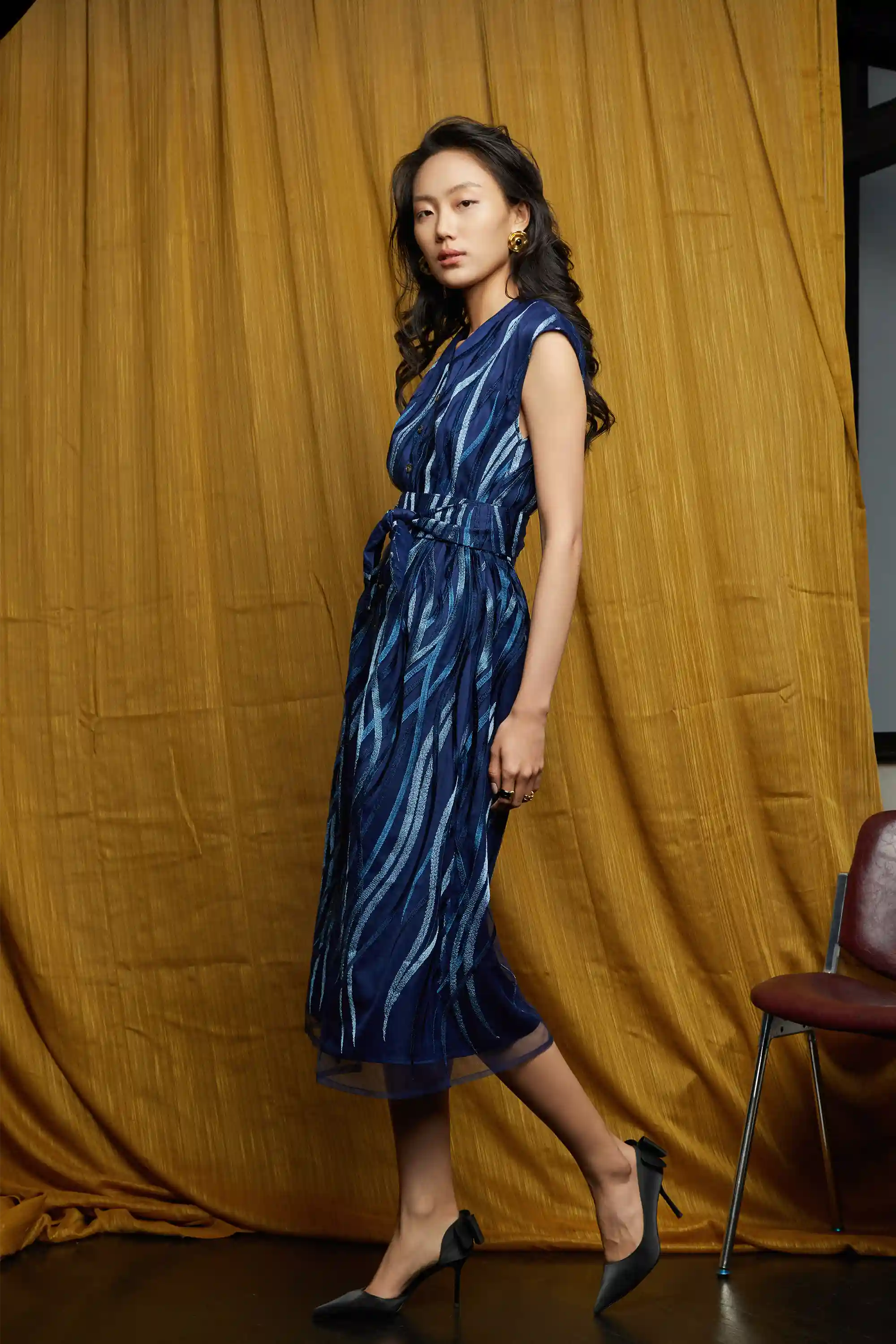 PRE-ORDER · EXCLUSIVE RELEASE: Nocturne Column Dress (Embroidered)