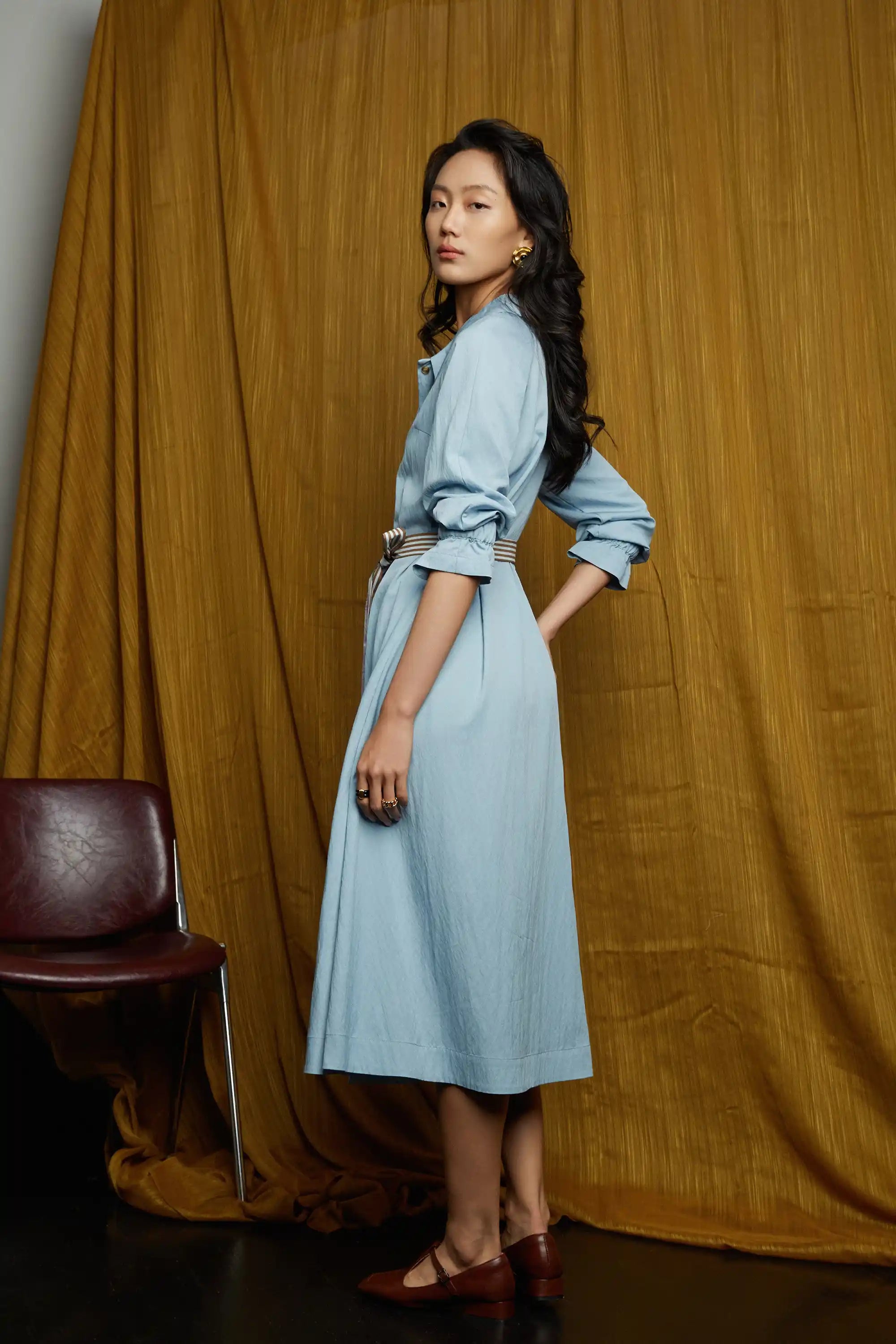 Raglan Shirt Dress (Iris)