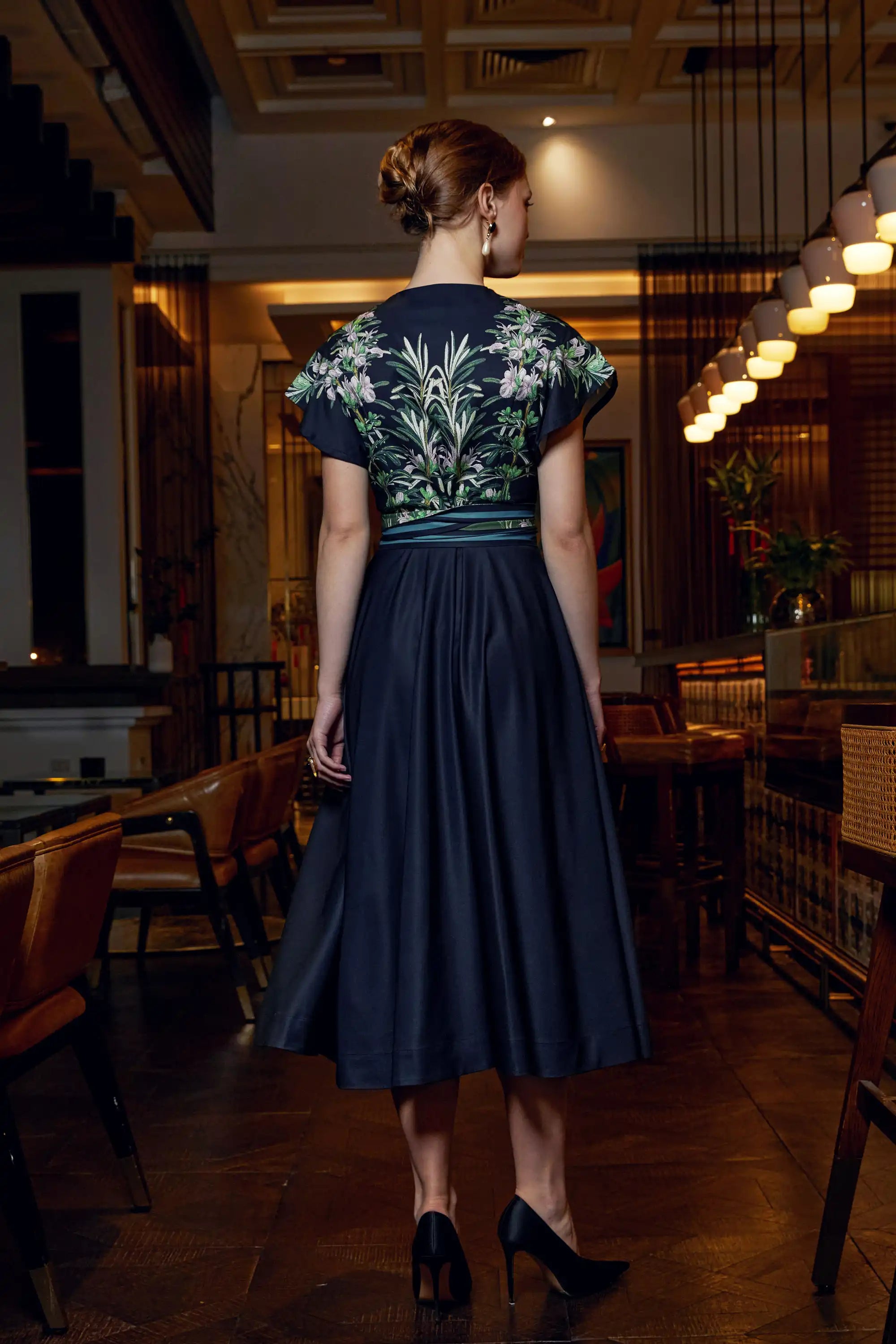 Bluebell Fit & Flare Dress (Rosemary)